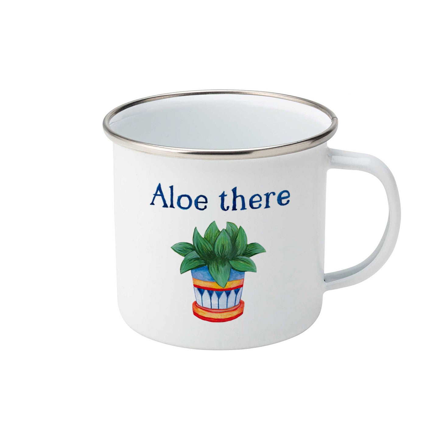 Aloe there | Enamel mug-Enamel mug-Adnil Creations