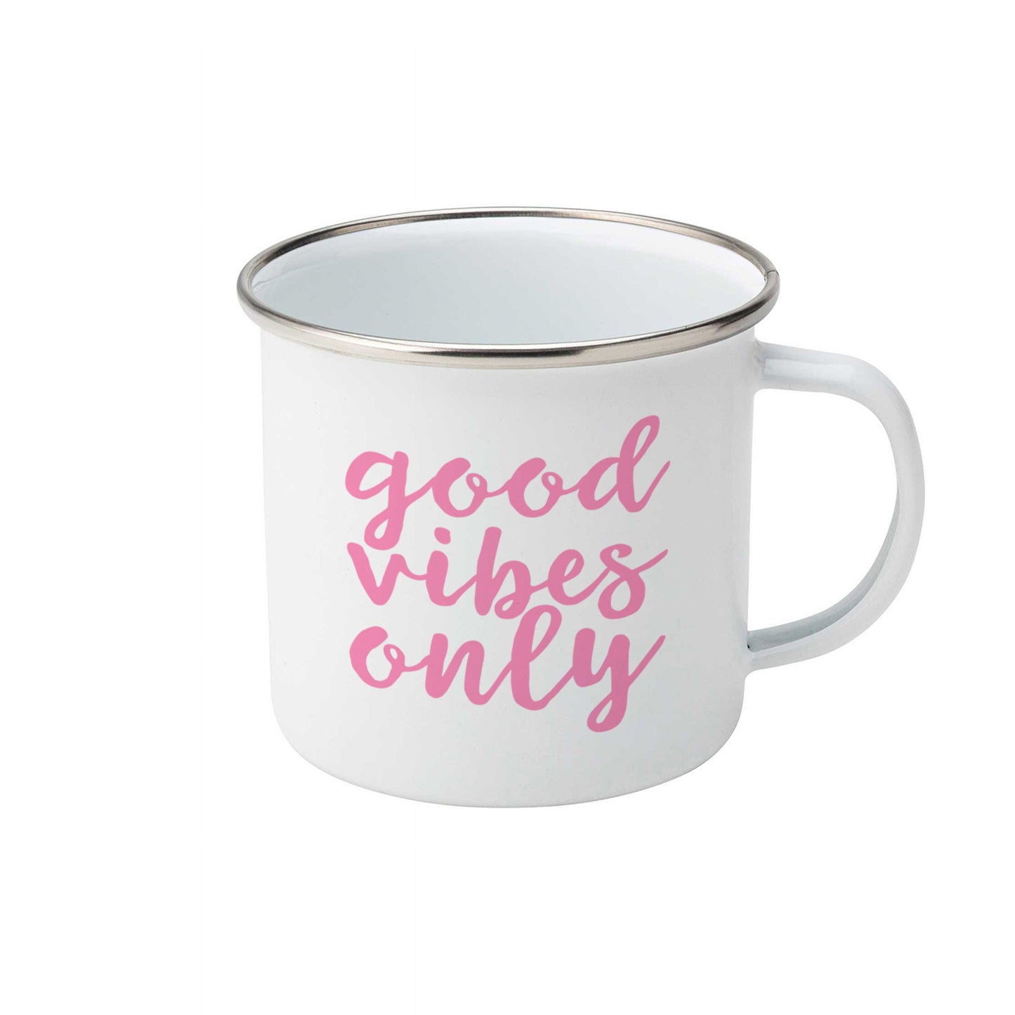 Good vibes only | Enamel mug-Enamel mug-Adnil Creations