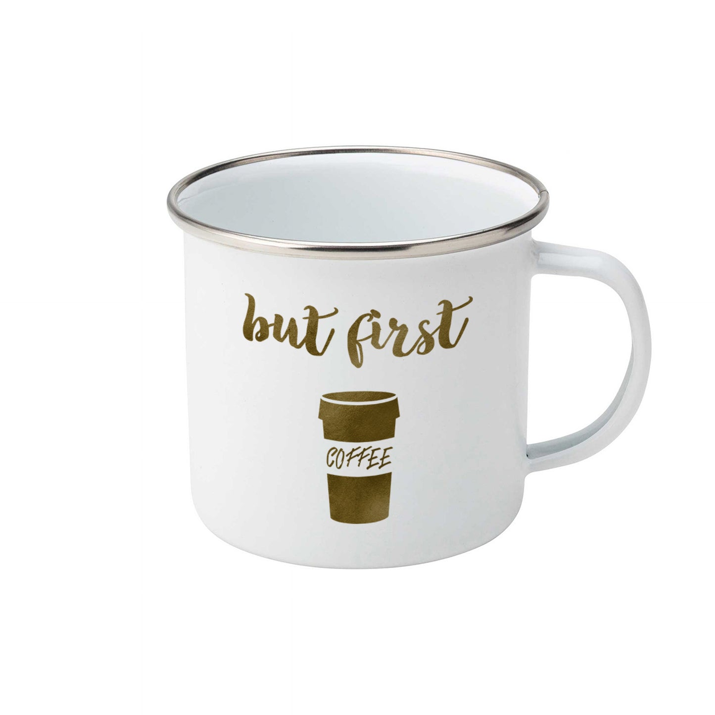 But first coffee | Enamel mug-Enamel mug-Adnil Creations