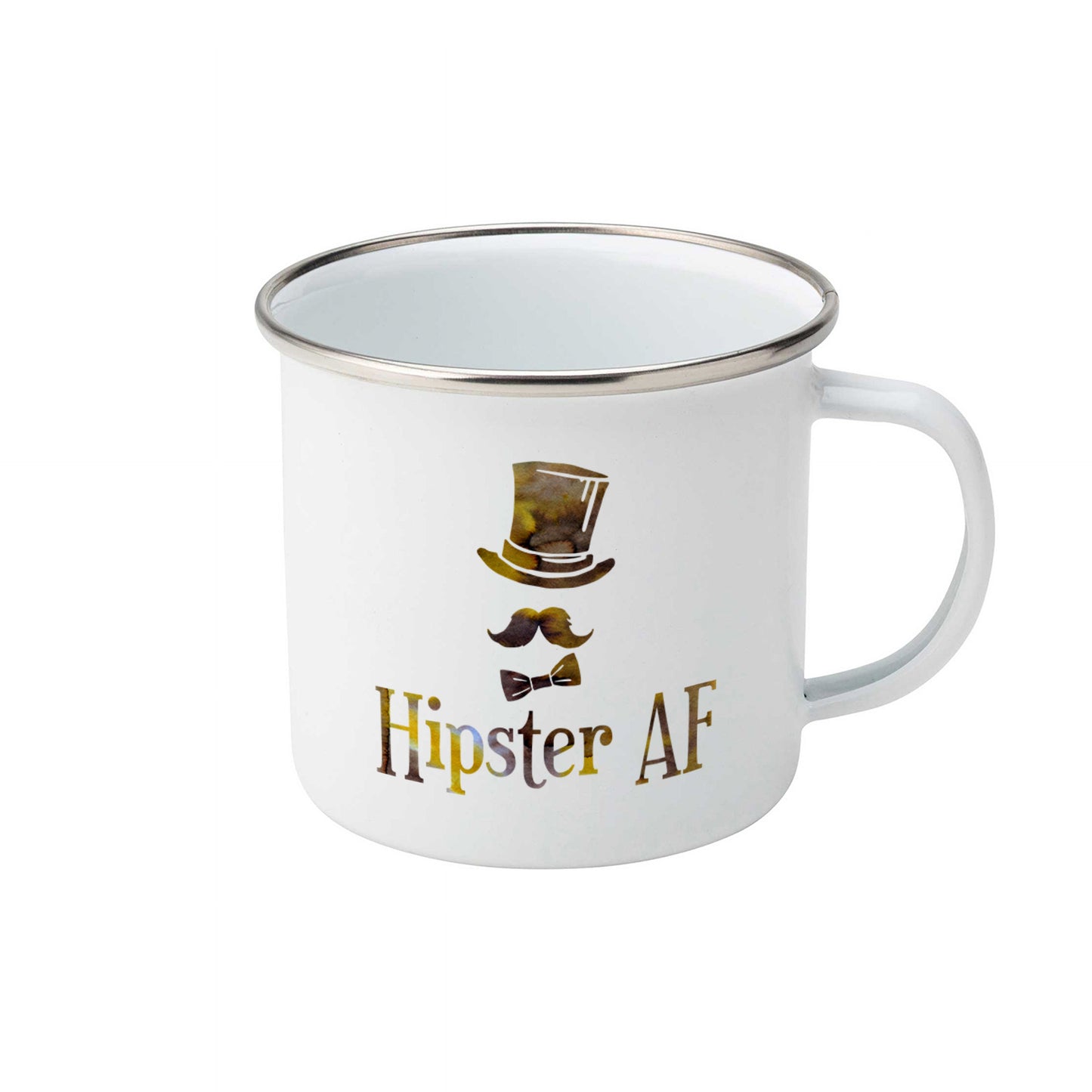 Hipster AF | Enamel mug-Enamel mug-Adnil Creations