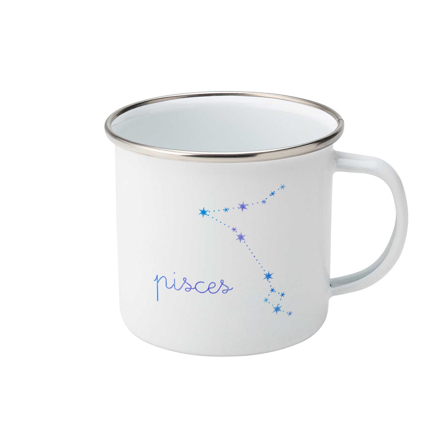 Pisces Constellation | Enamel mug-Enamel mug-Adnil Creations