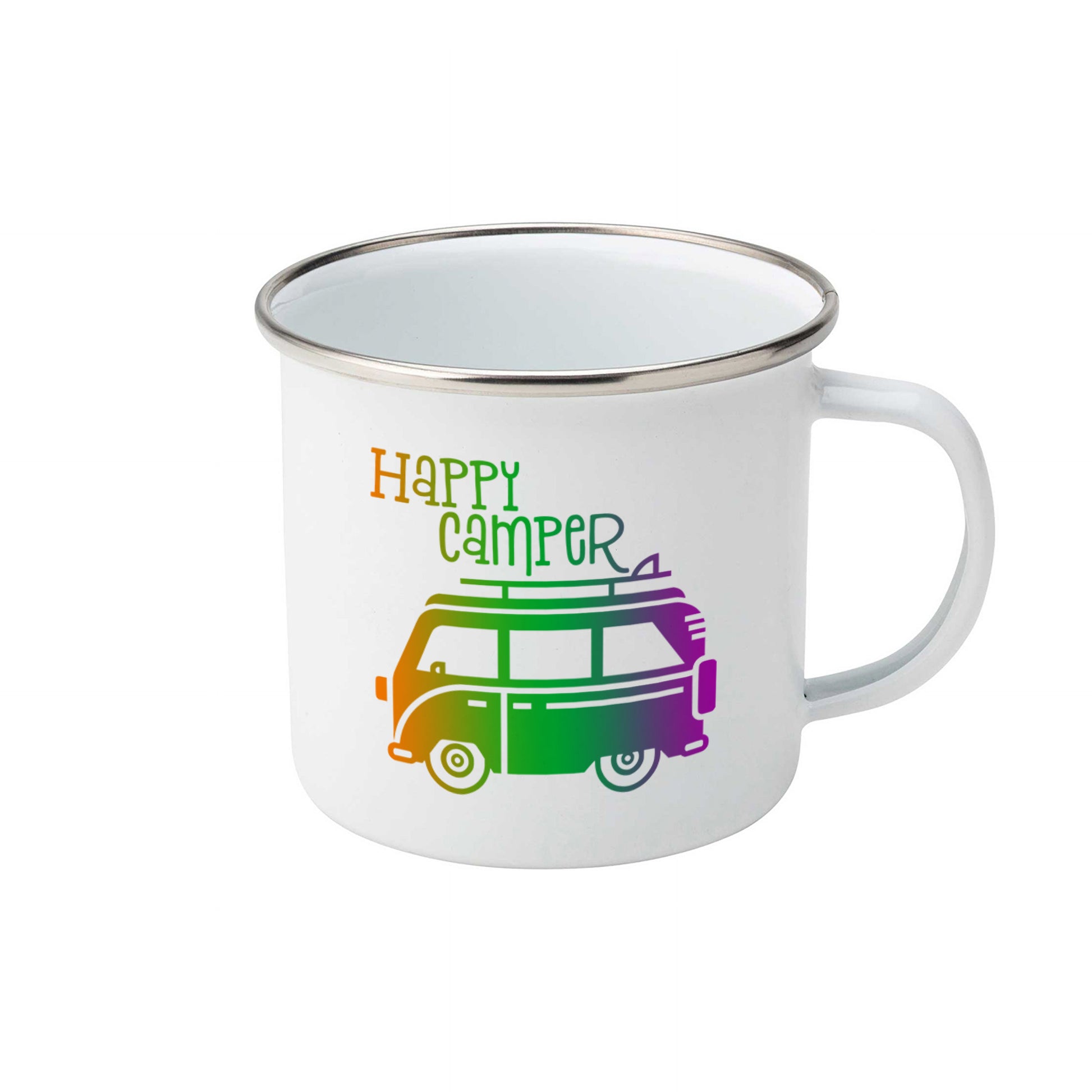 Happy camper | Enamel mug-Enamel mug-Adnil Creations