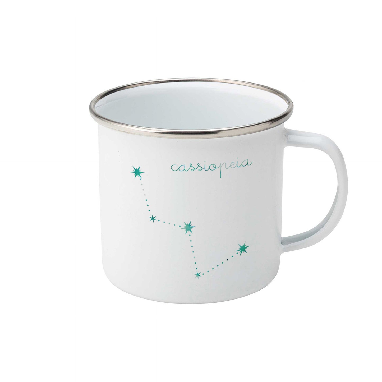 Cassiopeia Constellation | Enamel mug-Enamel mug-Adnil Creations