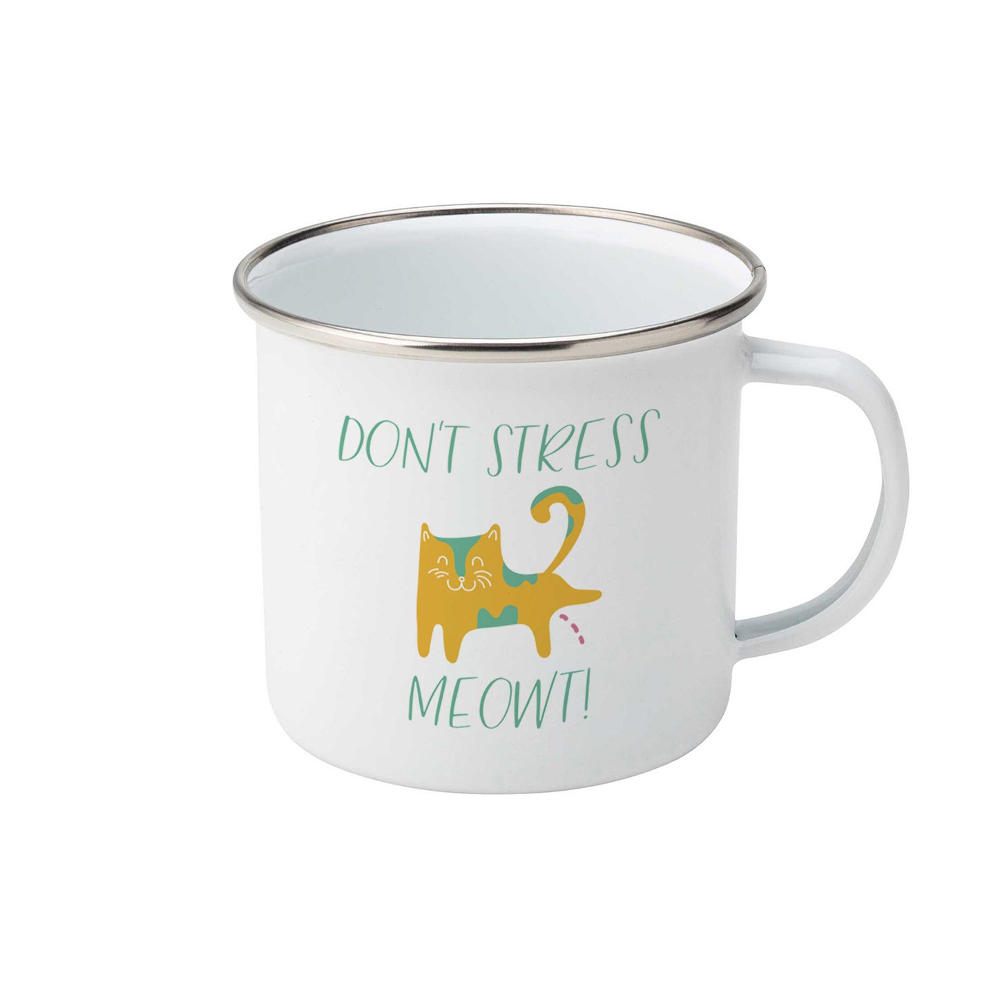 Don't stress meowt | Enamel mug-Enamel mug-Adnil Creations