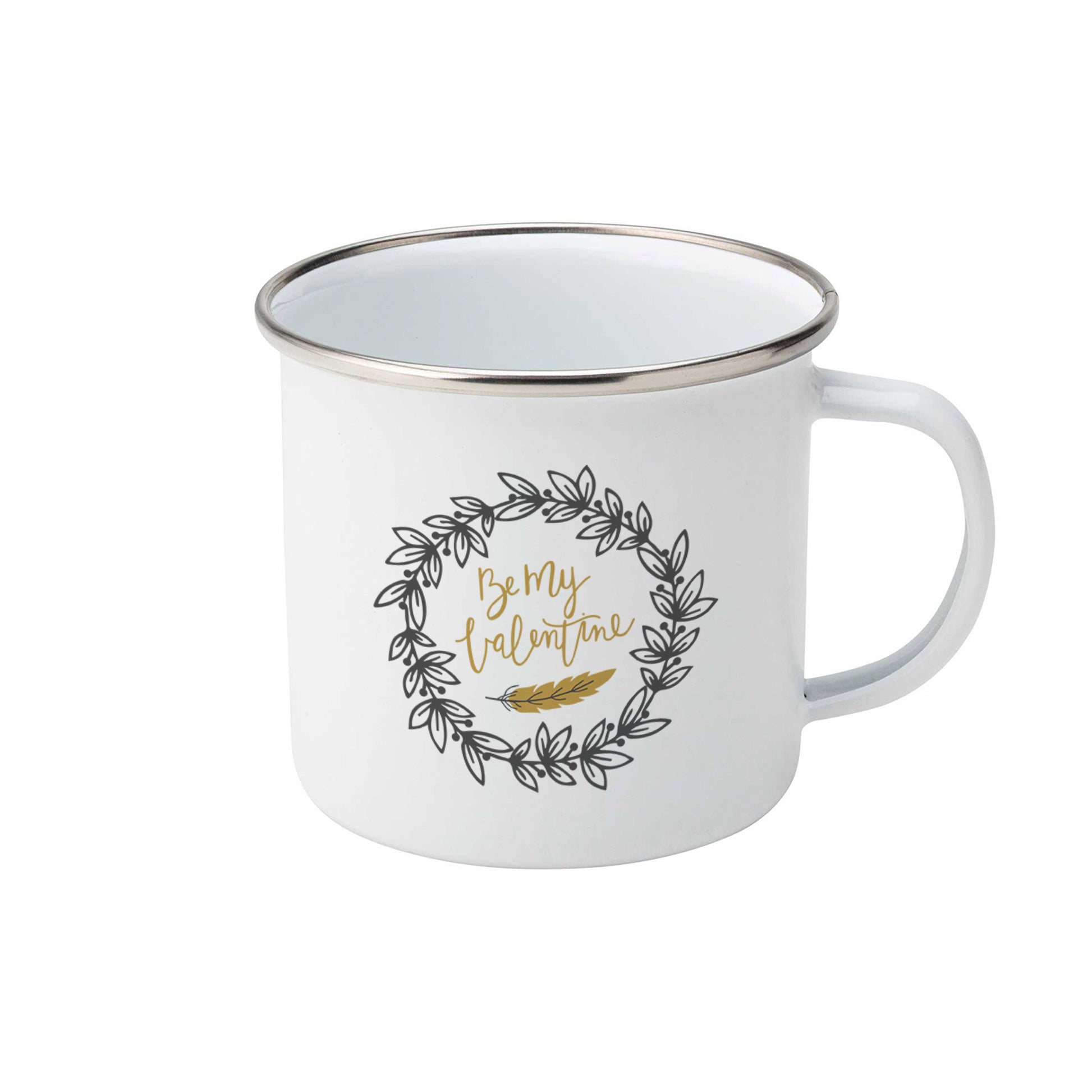 Be my Valentine | Enamel mug-Enamel mug-Adnil Creations