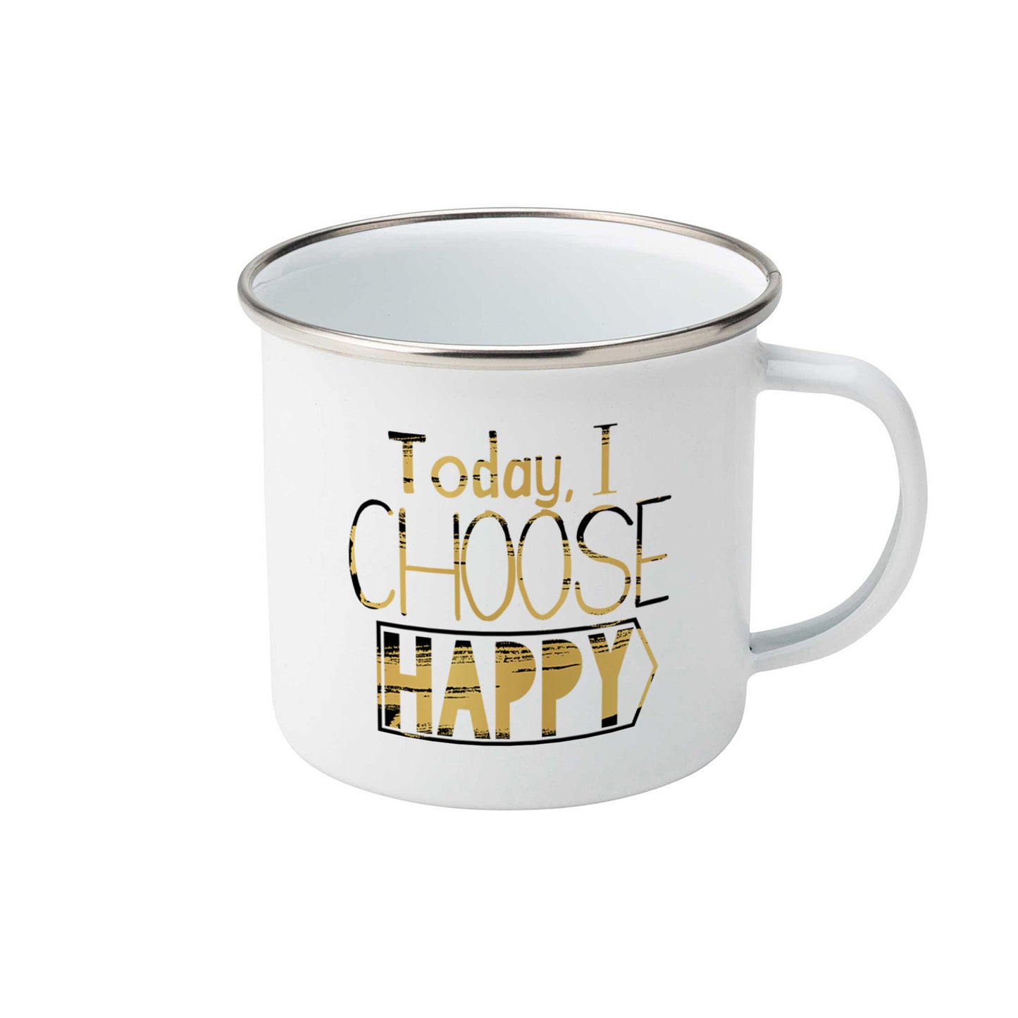 Today I choose happy | Enamel mug-Enamel mug-Adnil Creations