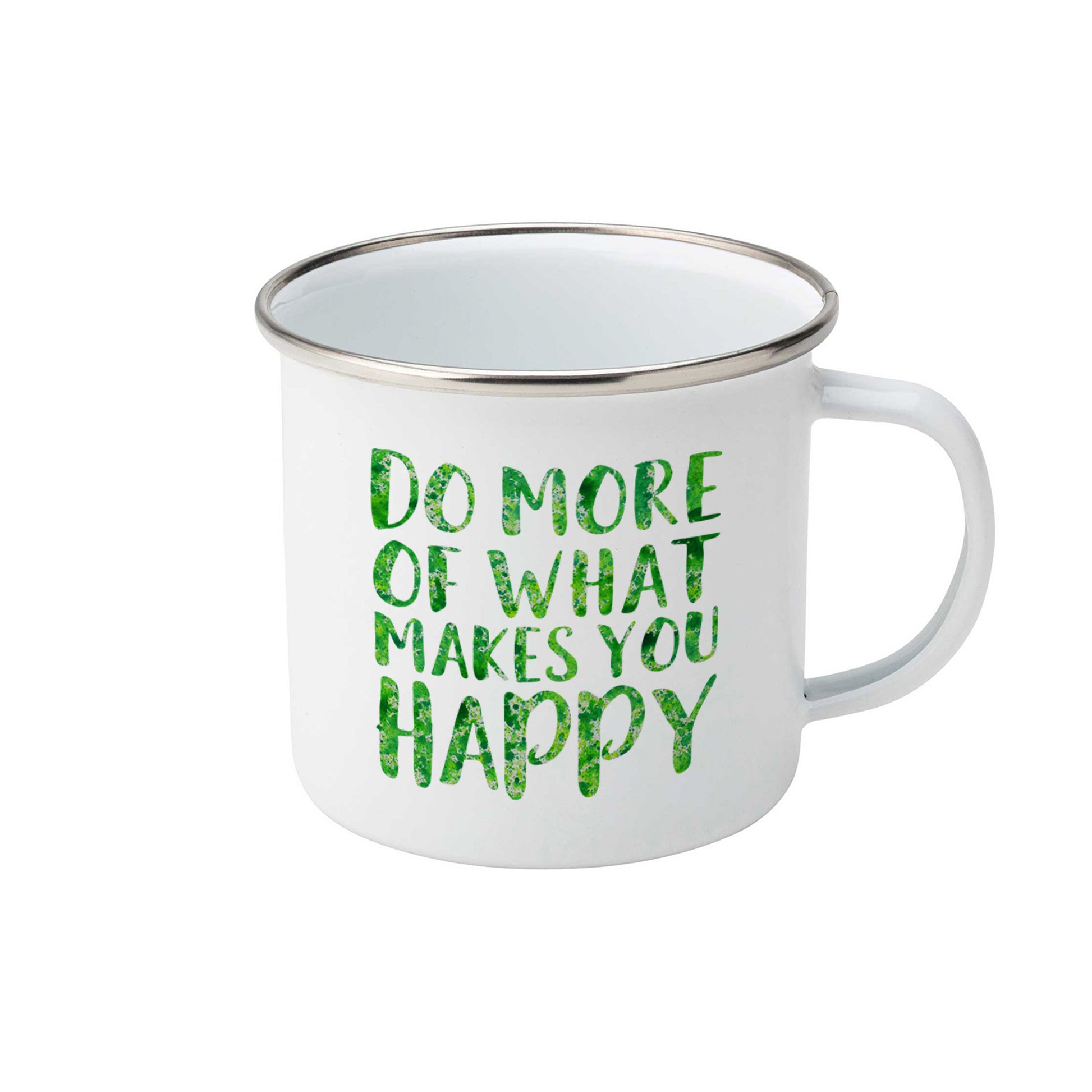 Do more of what makes you happy | Enamel mug-Enamel mug-Adnil Creations