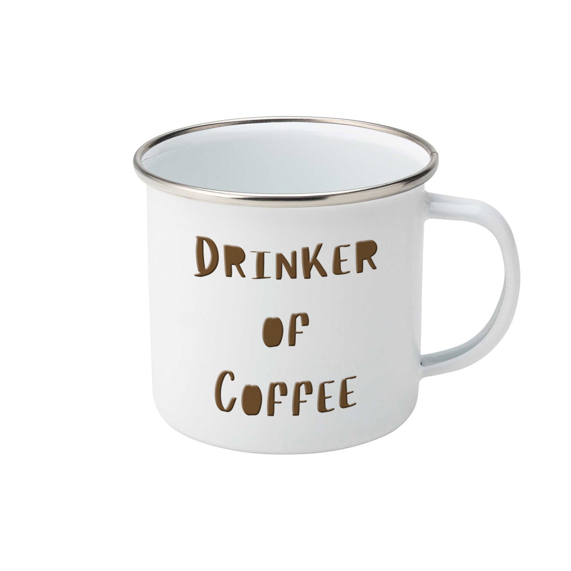 Drinker of coffee | Enamel mug-Enamel mug-Adnil Creations