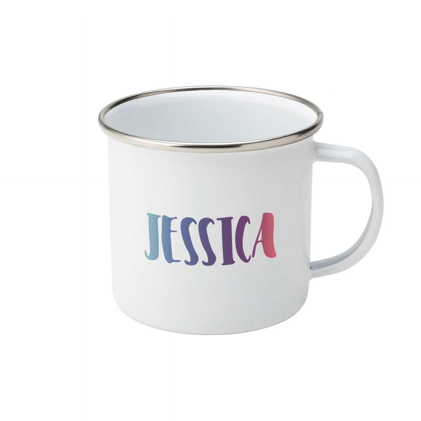 Pastel ombre personalised name | Enamel mug-Enamel mug-Adnil Creations