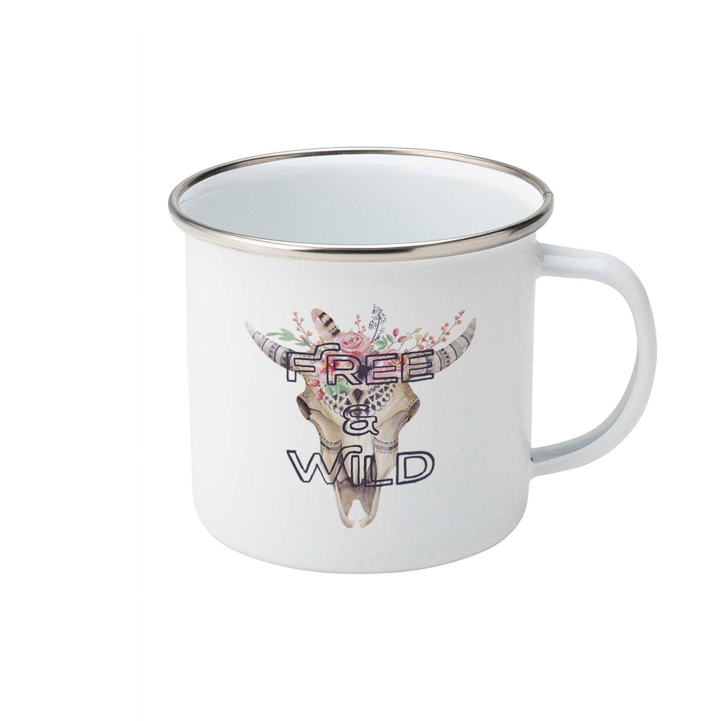 Free and wild | Enamel mug-Enamel mug-Adnil Creations