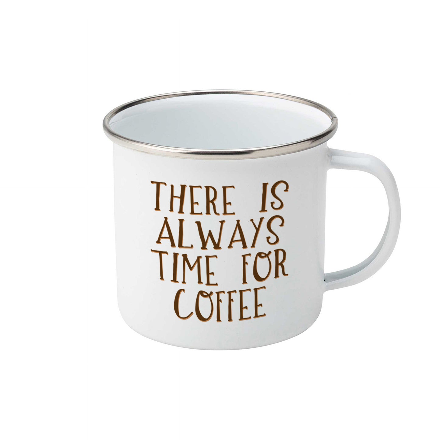 Always time for coffee | Enamel mug-Enamel mug-Adnil Creations