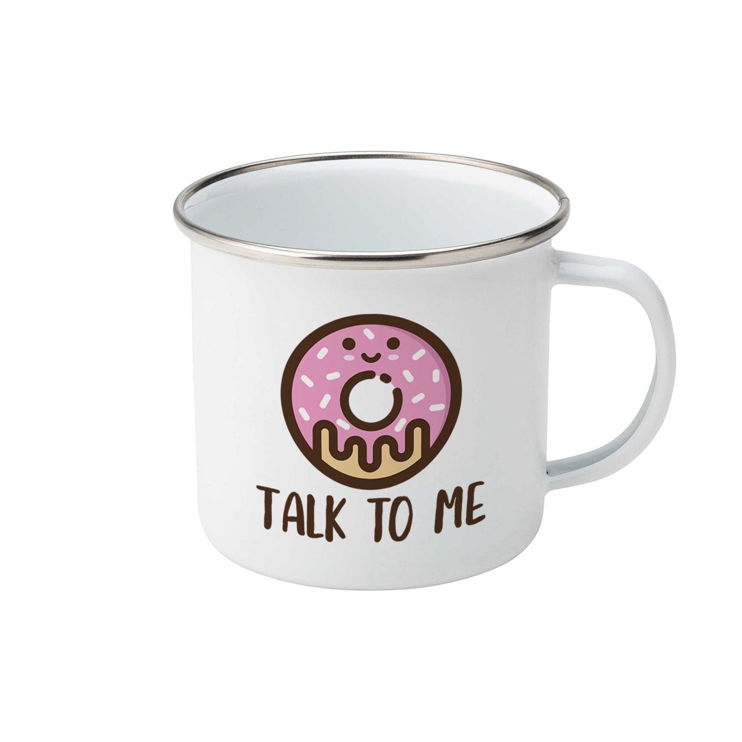 Donut talk to me | Enamel mug-Enamel mug-Adnil Creations