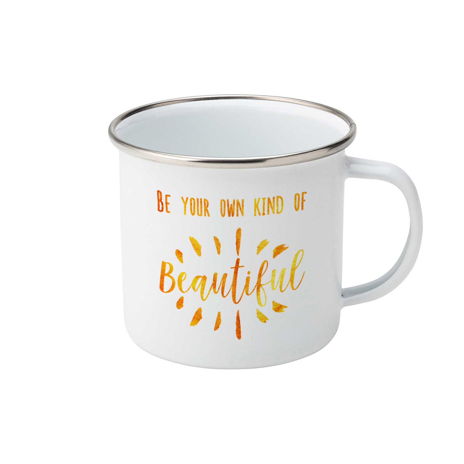 Be your own kind of beautiful | Enamel mug-Enamel mug-Adnil Creations
