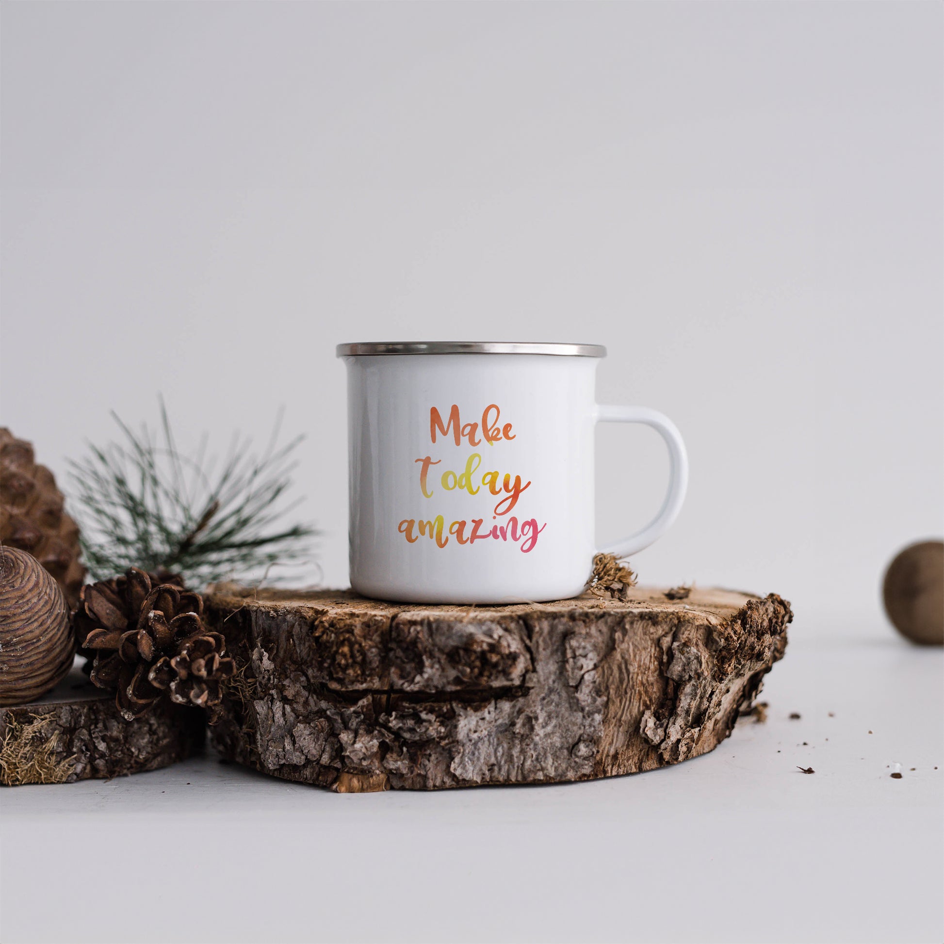 Make today amazing | Enamel mug-Enamel mug-Adnil Creations