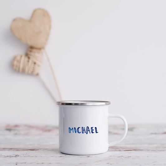 Cute marker pen style personalised name | Enamel mug-Enamel mug-Adnil Creations