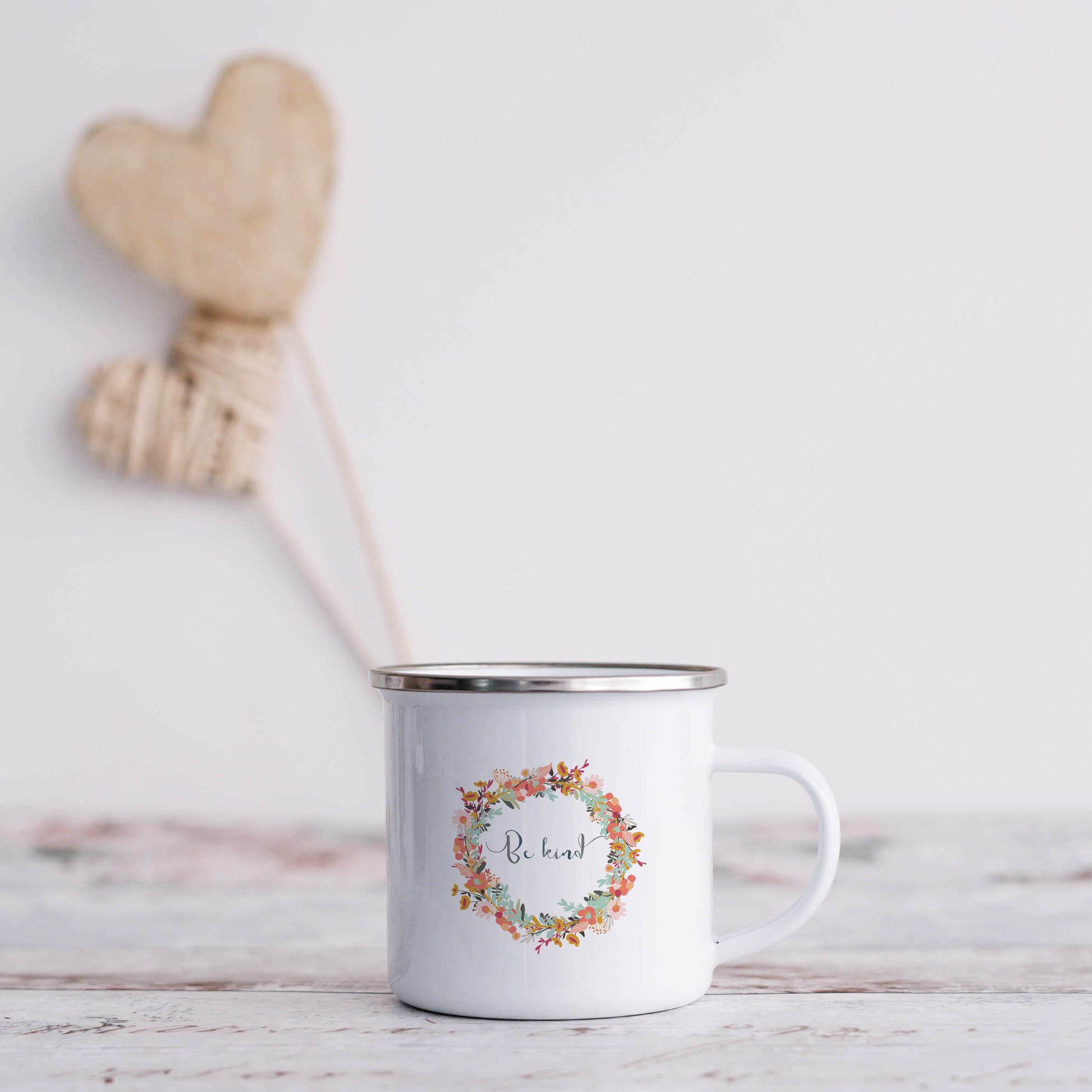 Be kind | Enamel mug-Enamel mug-Adnil Creations