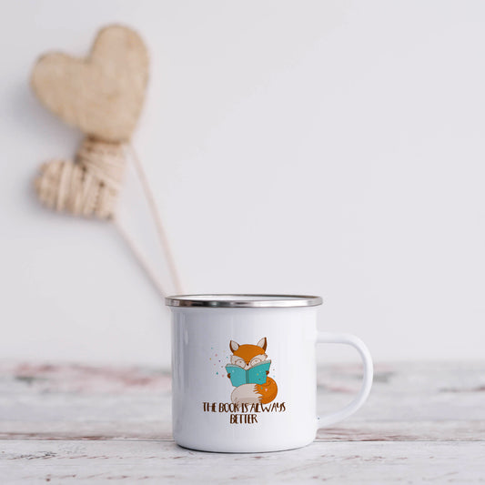 The book is always better | Enamel mug