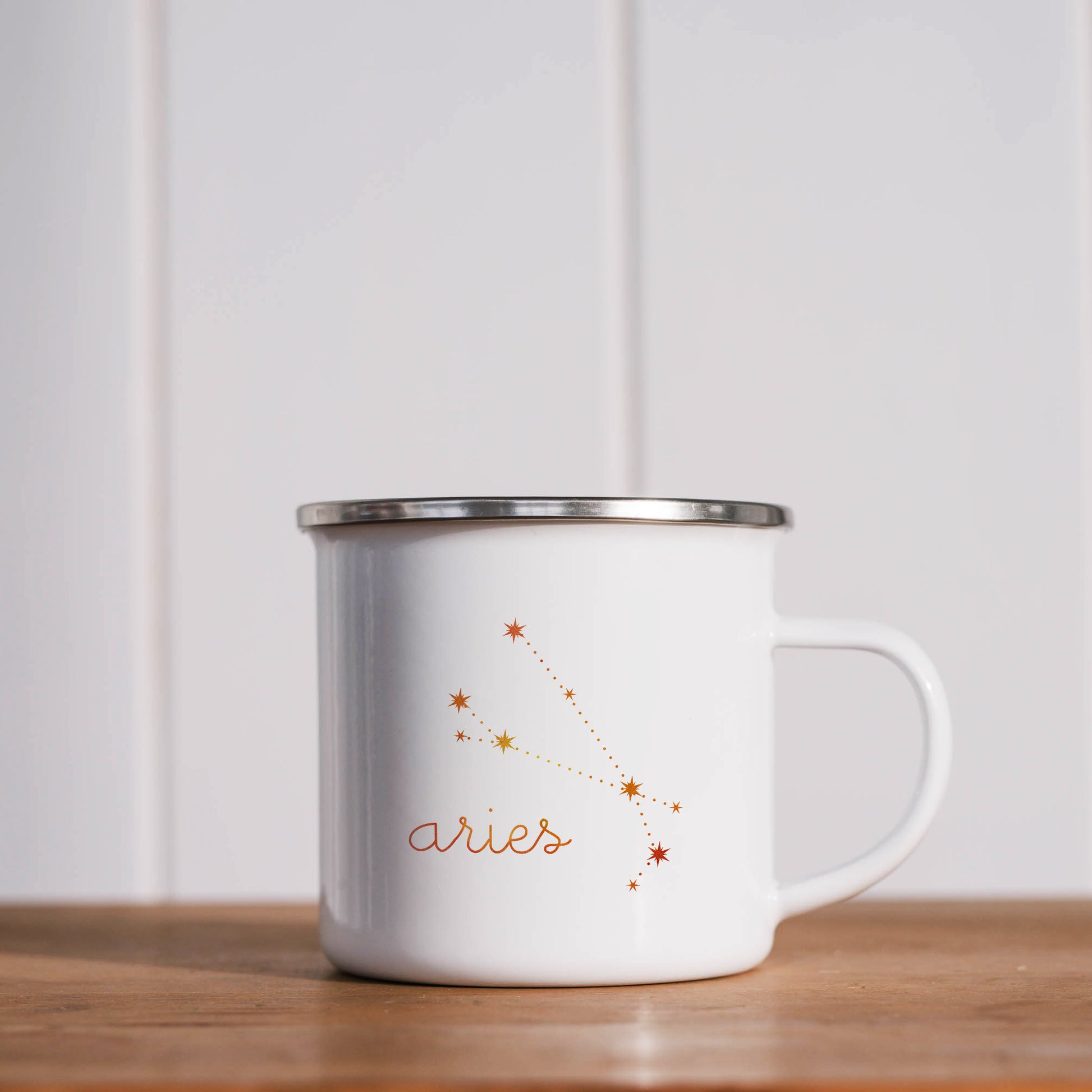 Aries Constellation | Enamel mug-Enamel mug-Adnil Creations