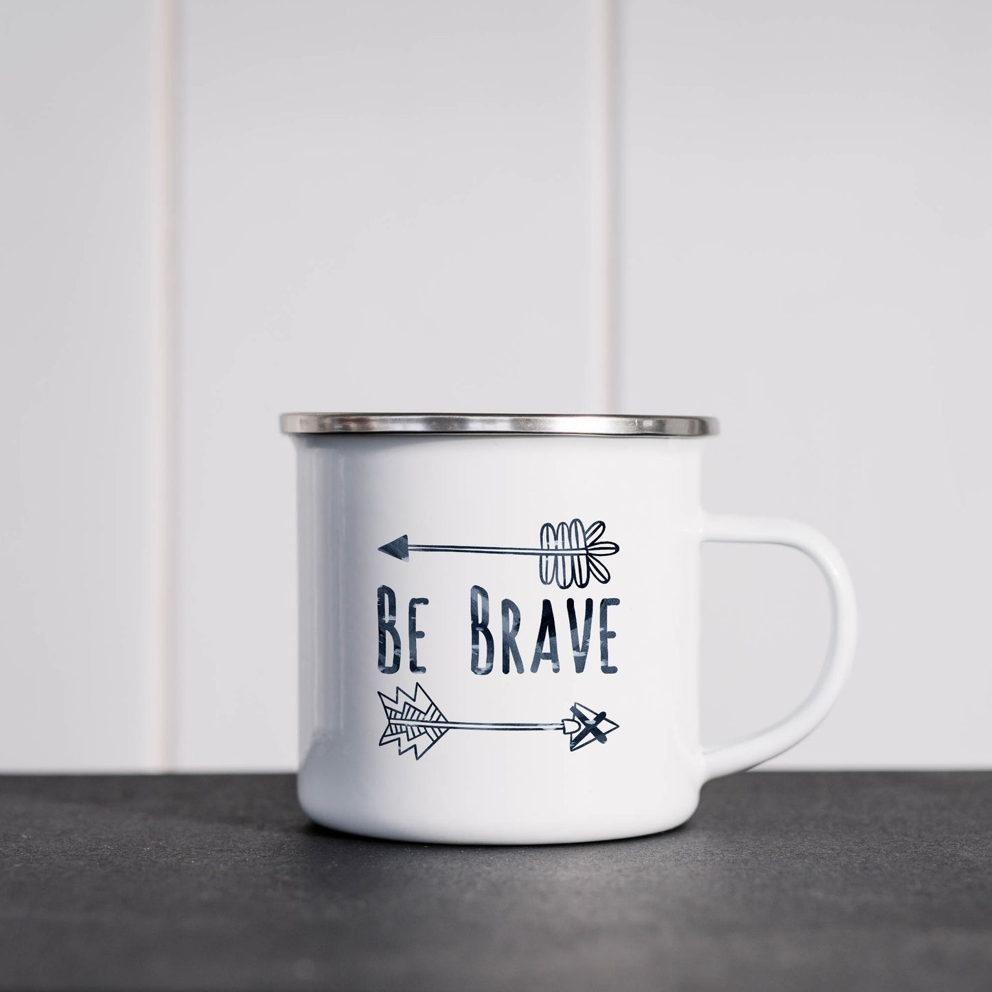 Be brave | Enamel mug-Enamel mug-Adnil Creations