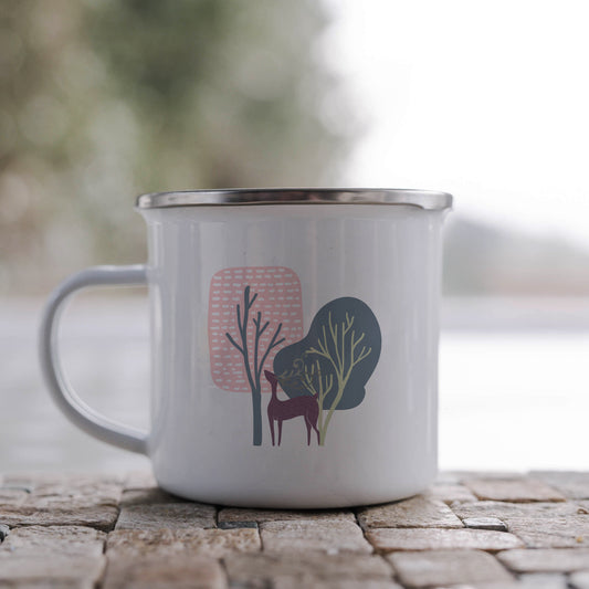 Woodland Treasures | Enamel mug-Enamel mug-Adnil Creations