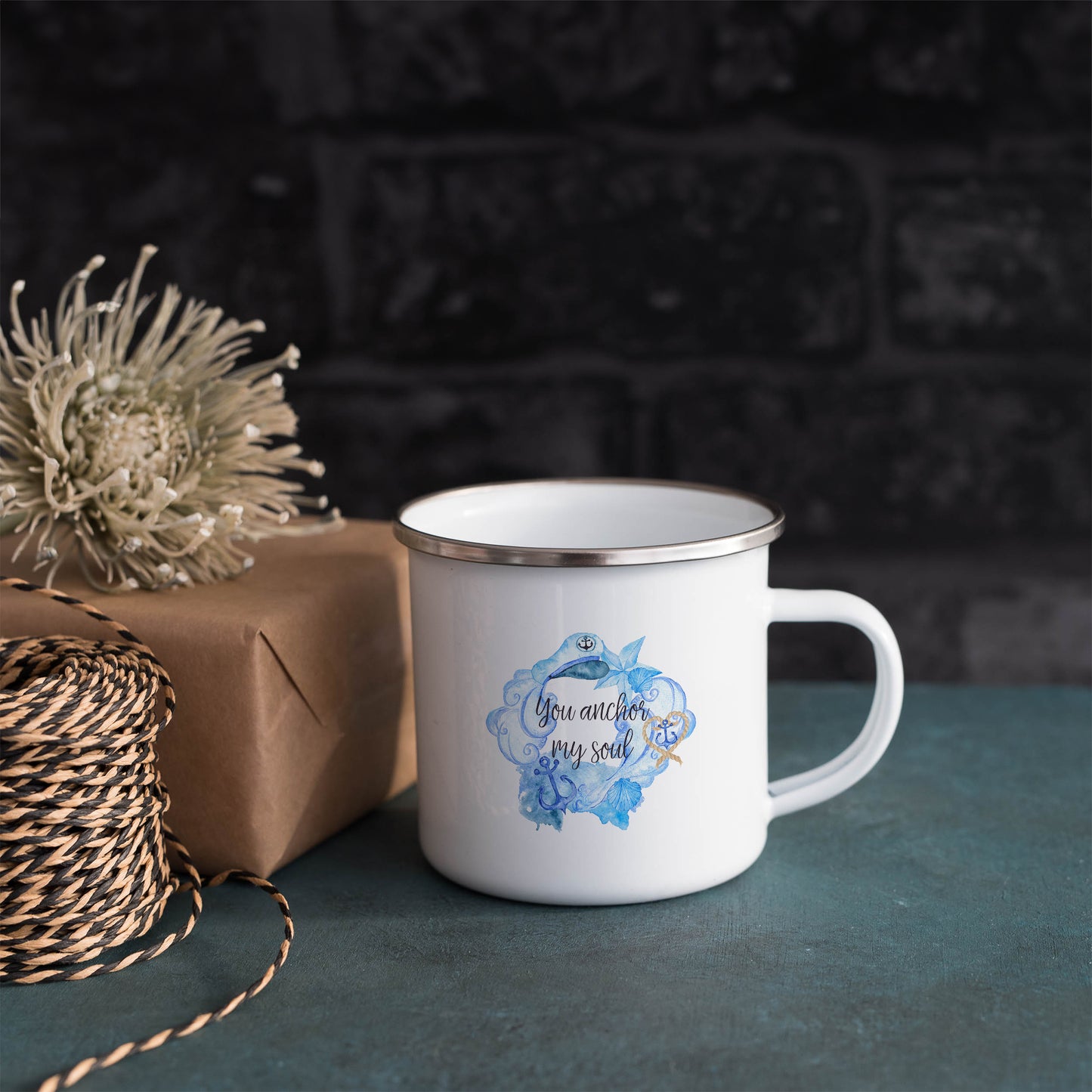 You anchor my soul | Enamel mug-Enamel mug-Adnil Creations