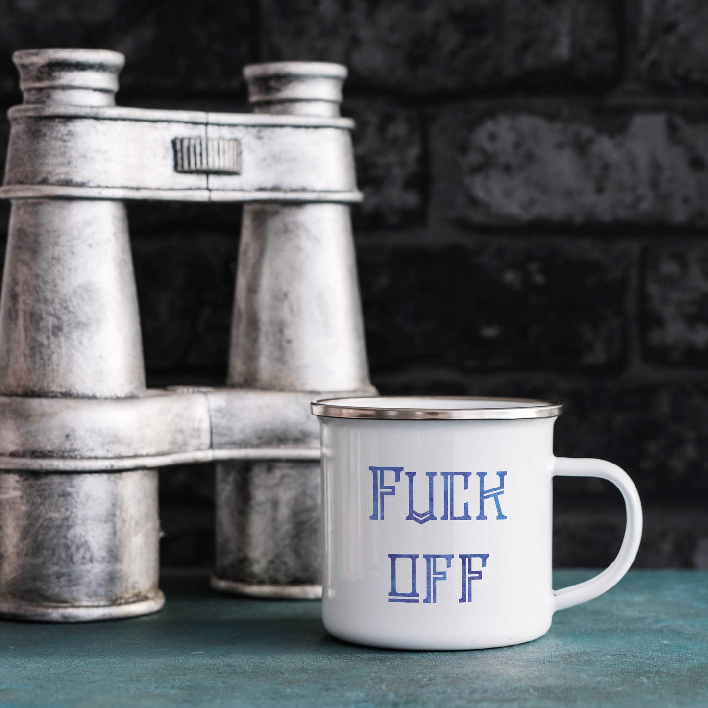 Fuck off | Enamel mug-Enamel mug-Adnil Creations