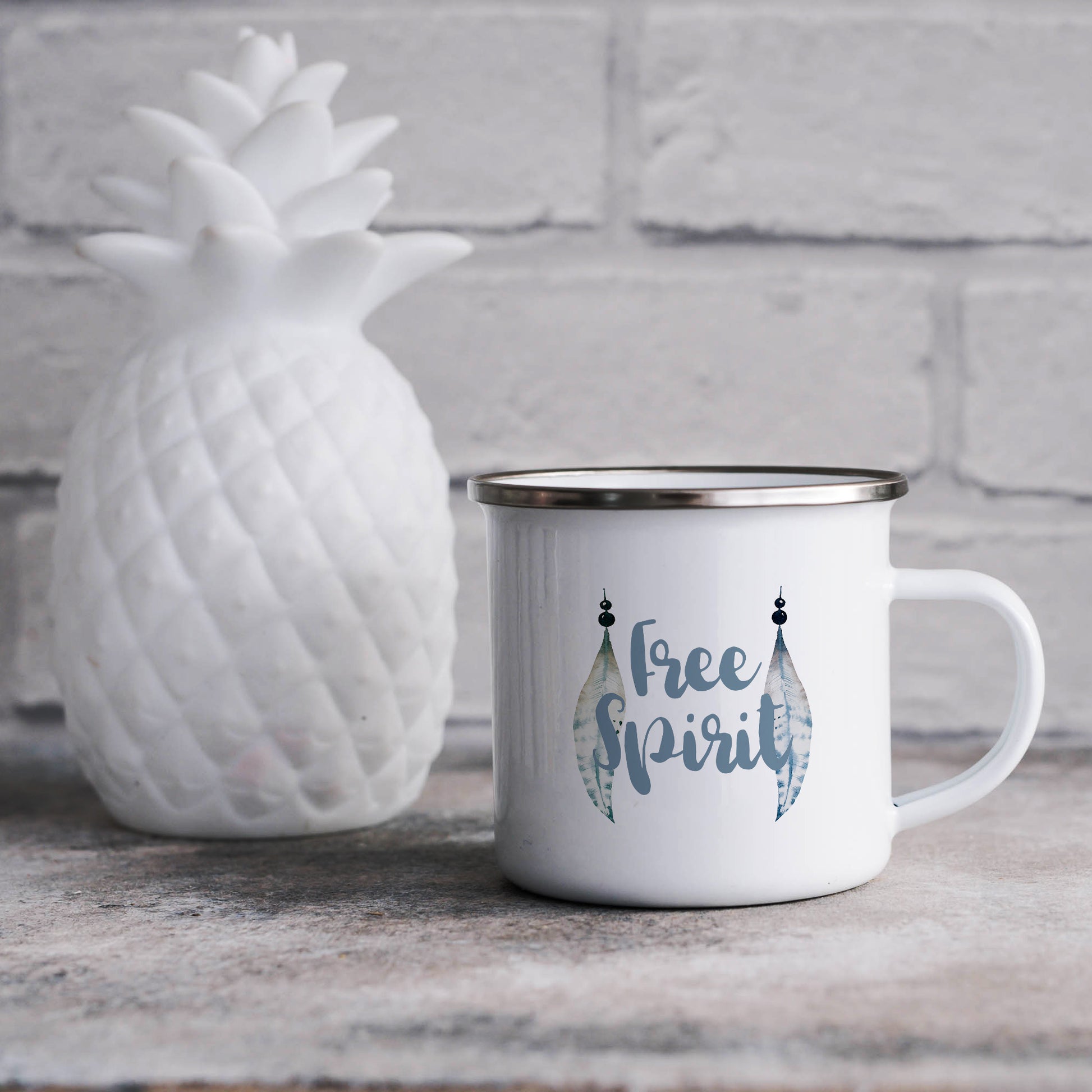 Free spirit | Enamel mug-Enamel mug-Adnil Creations