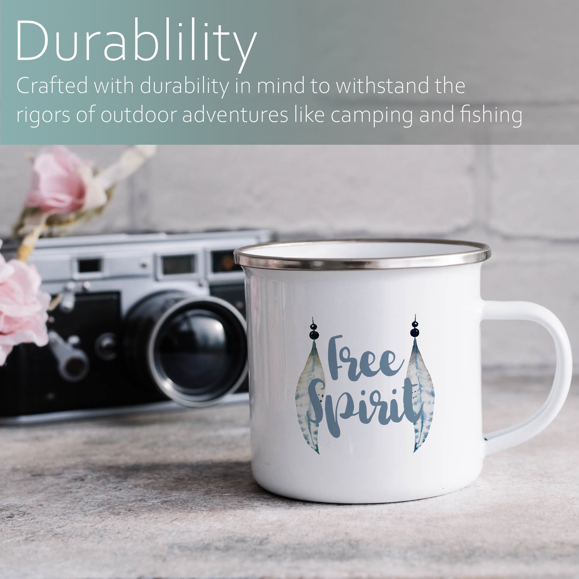 Free spirit | Enamel mug-Enamel mug-Adnil Creations