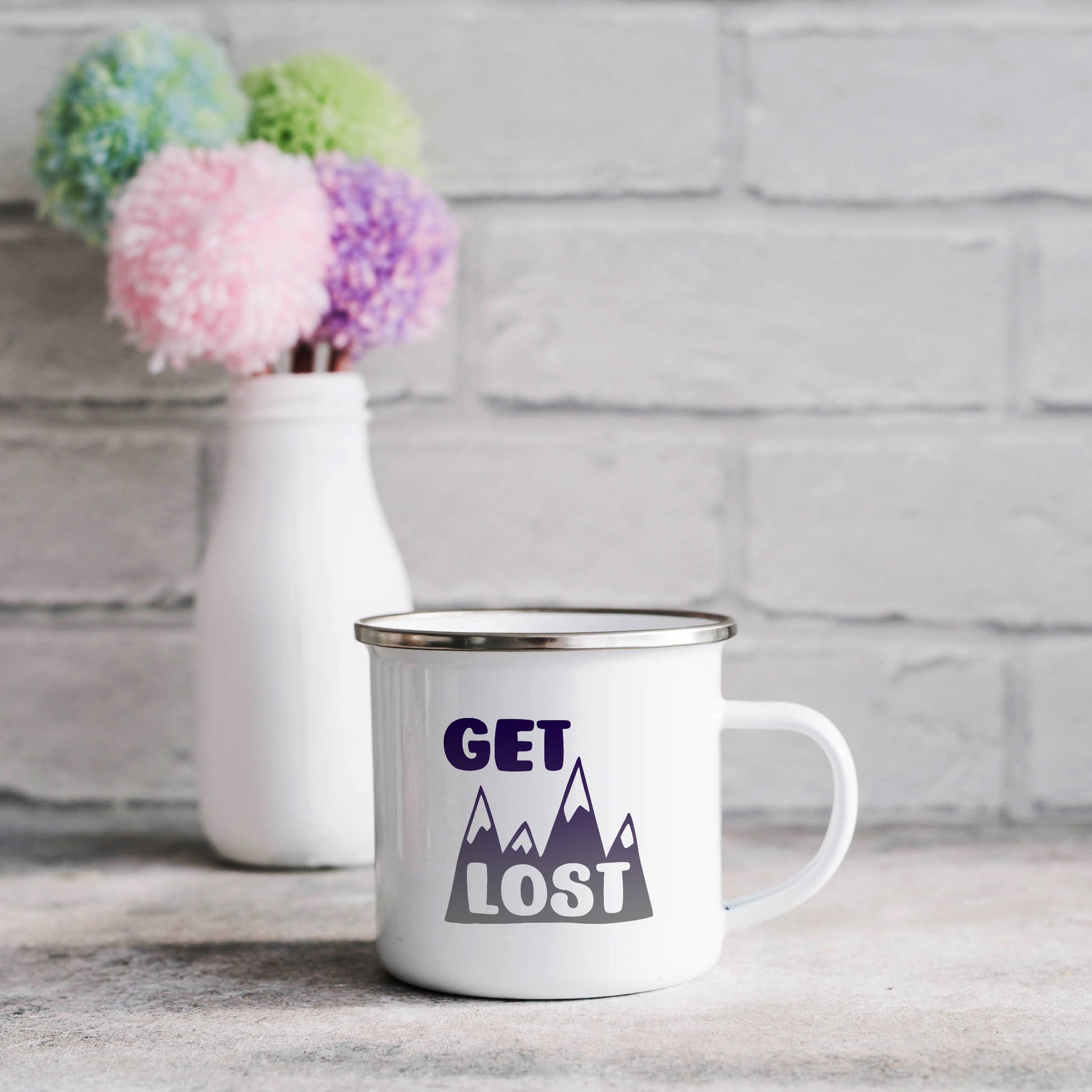 Get lost | Enamel mug-Enamel mug-Adnil Creations