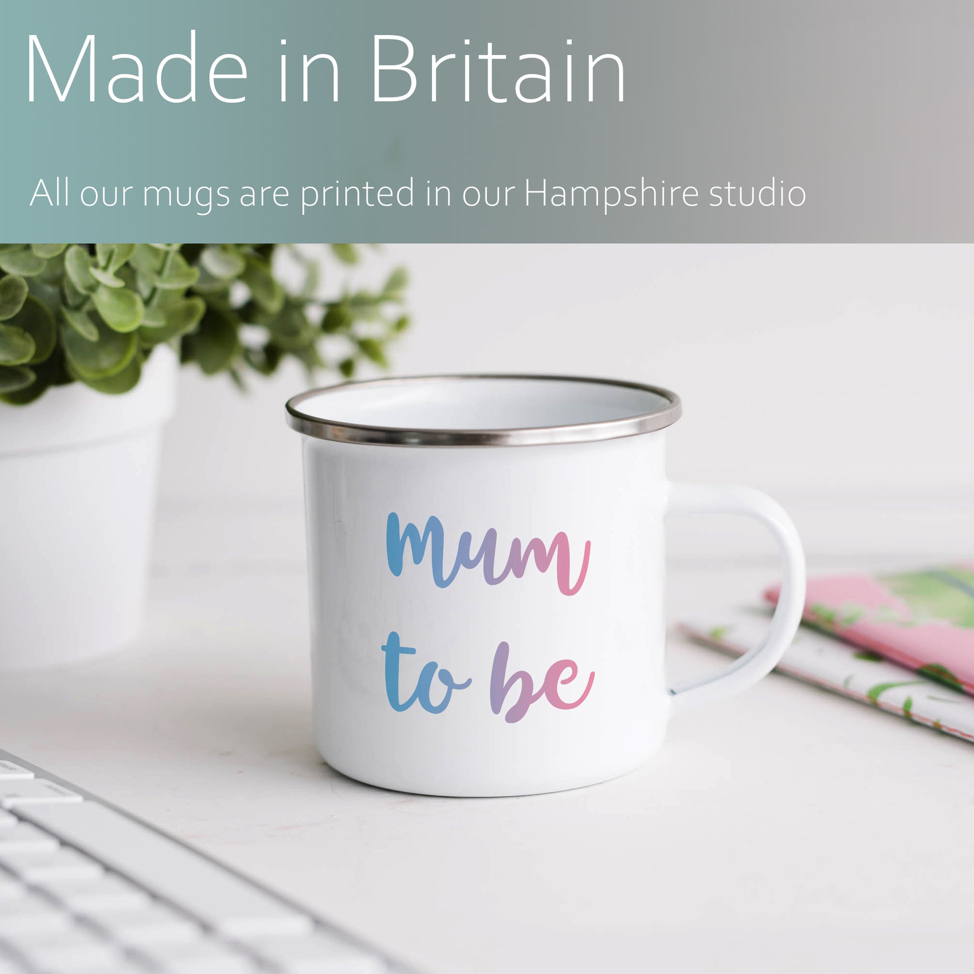 Mum to be | Enamel mug-Enamel mug-Adnil Creations