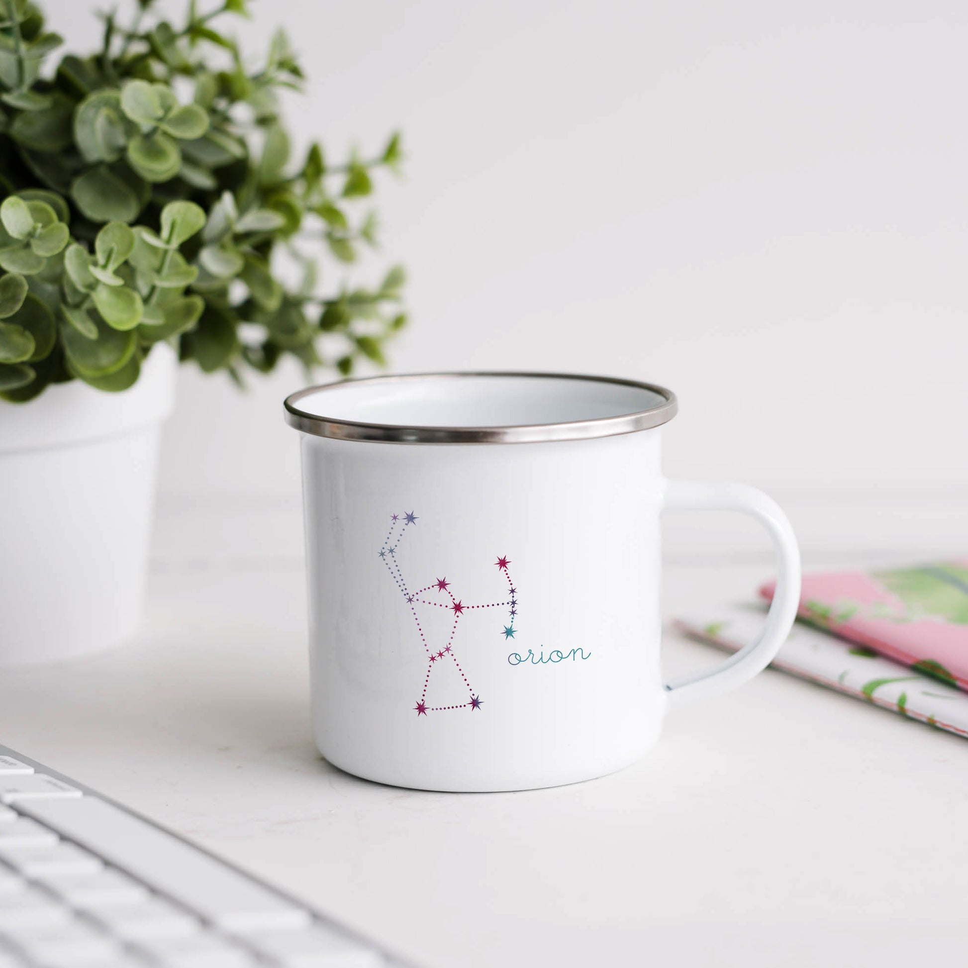 Orion Constellation | Enamel mug-Enamel mug-Adnil Creations