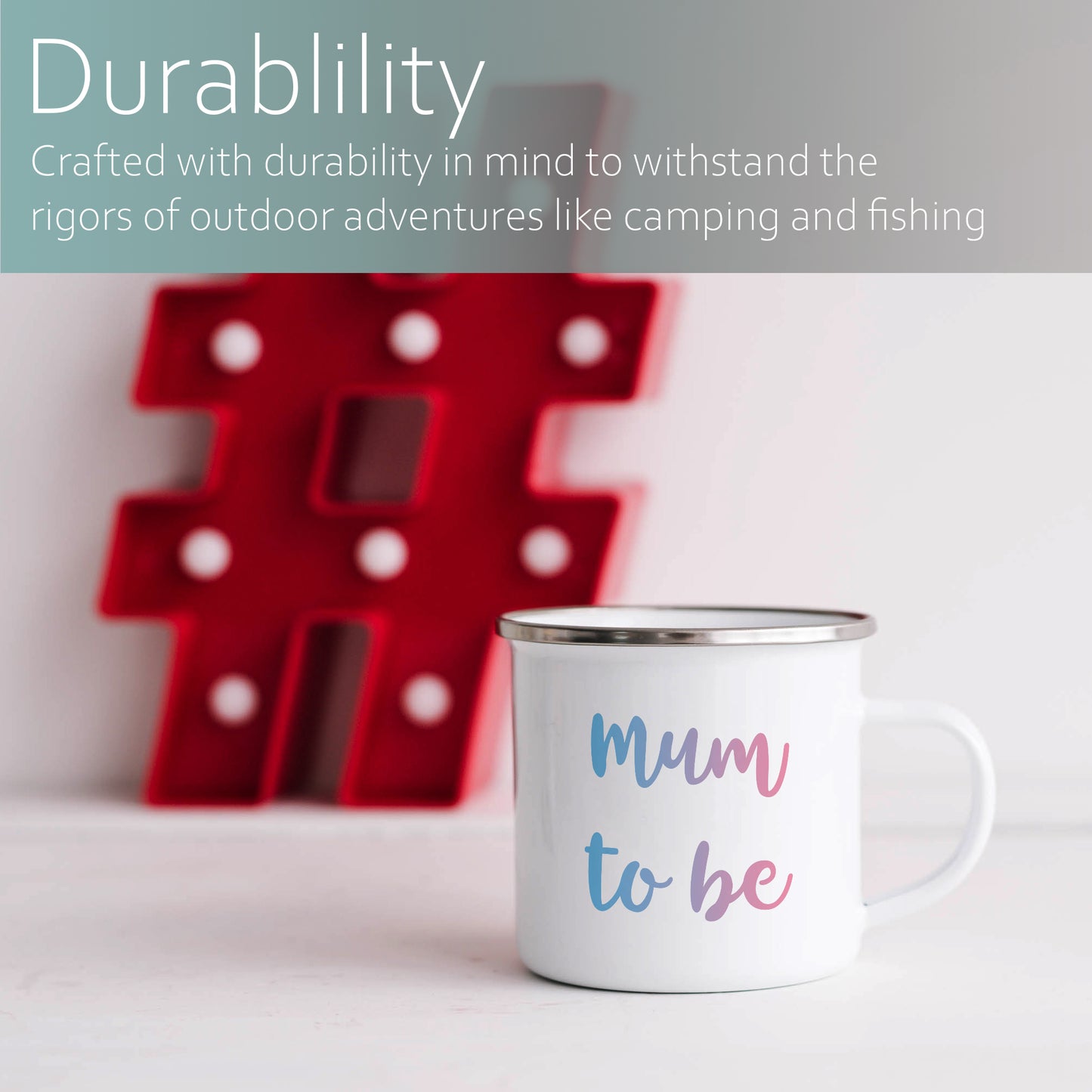 Mum to be | Enamel mug-Enamel mug-Adnil Creations