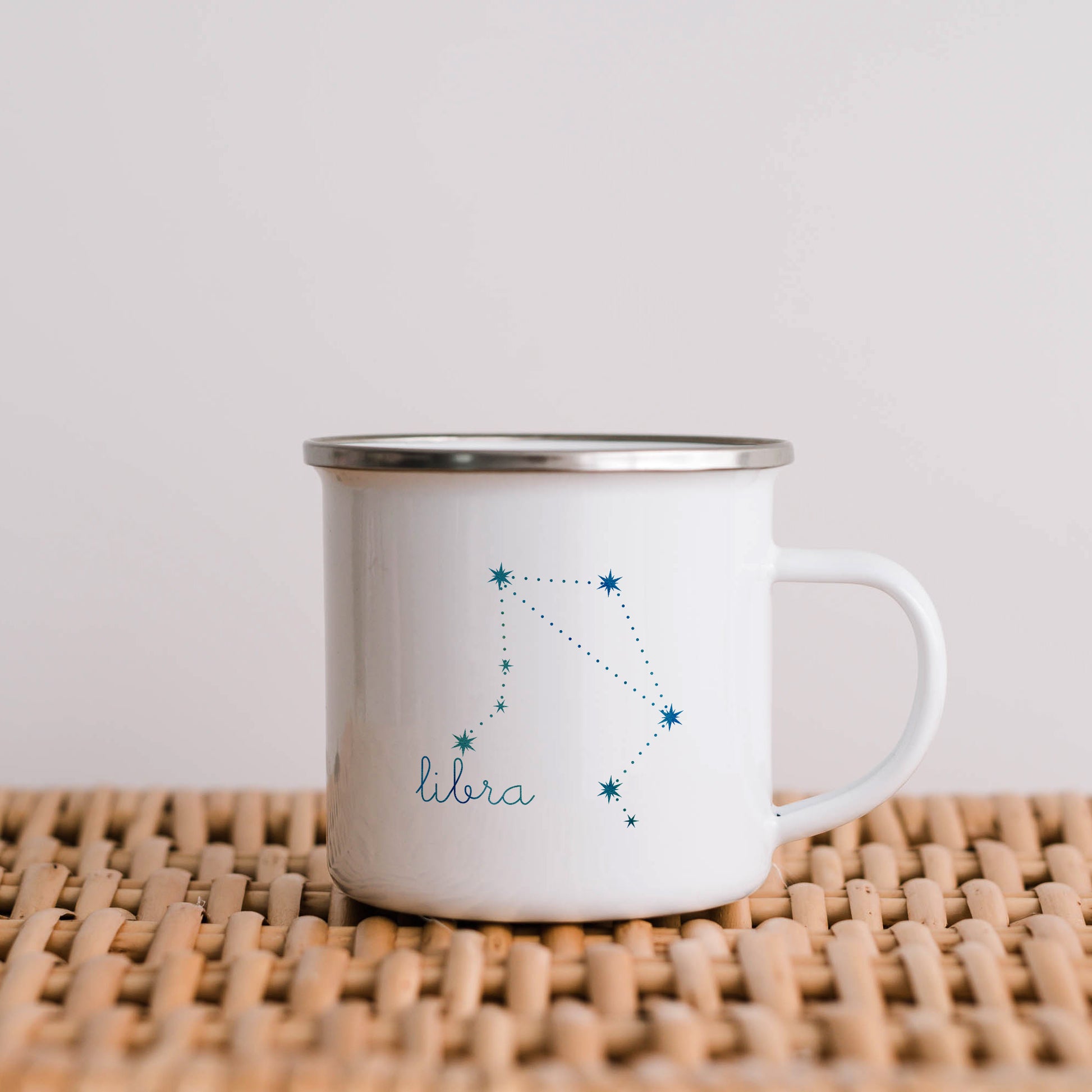 Libra Constellation | Enamel mug-Enamel mug-Adnil Creations