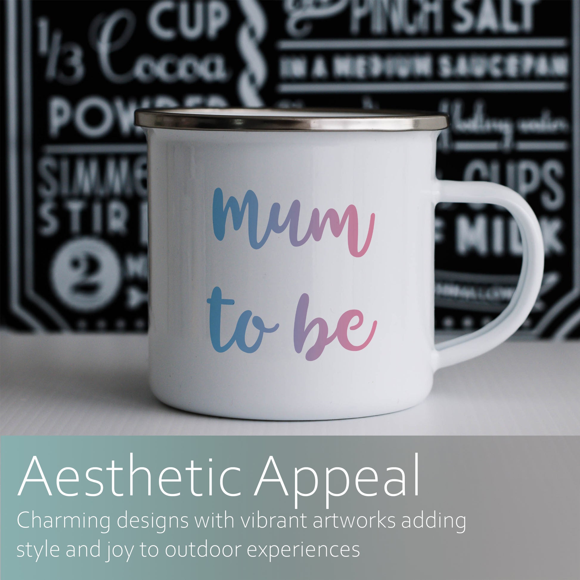 Mum to be | Enamel mug-Enamel mug-Adnil Creations