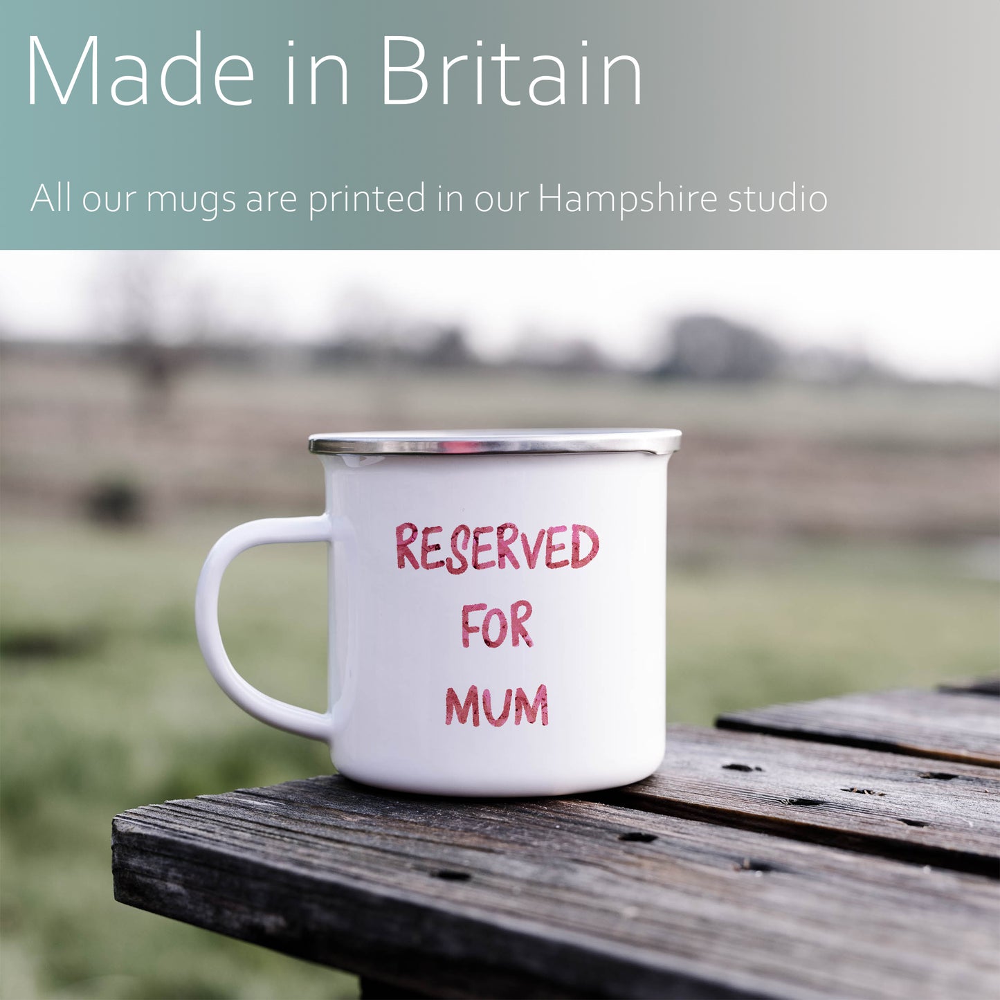 Reserved for Mum | Enamel mug-Enamel mug-Adnil Creations