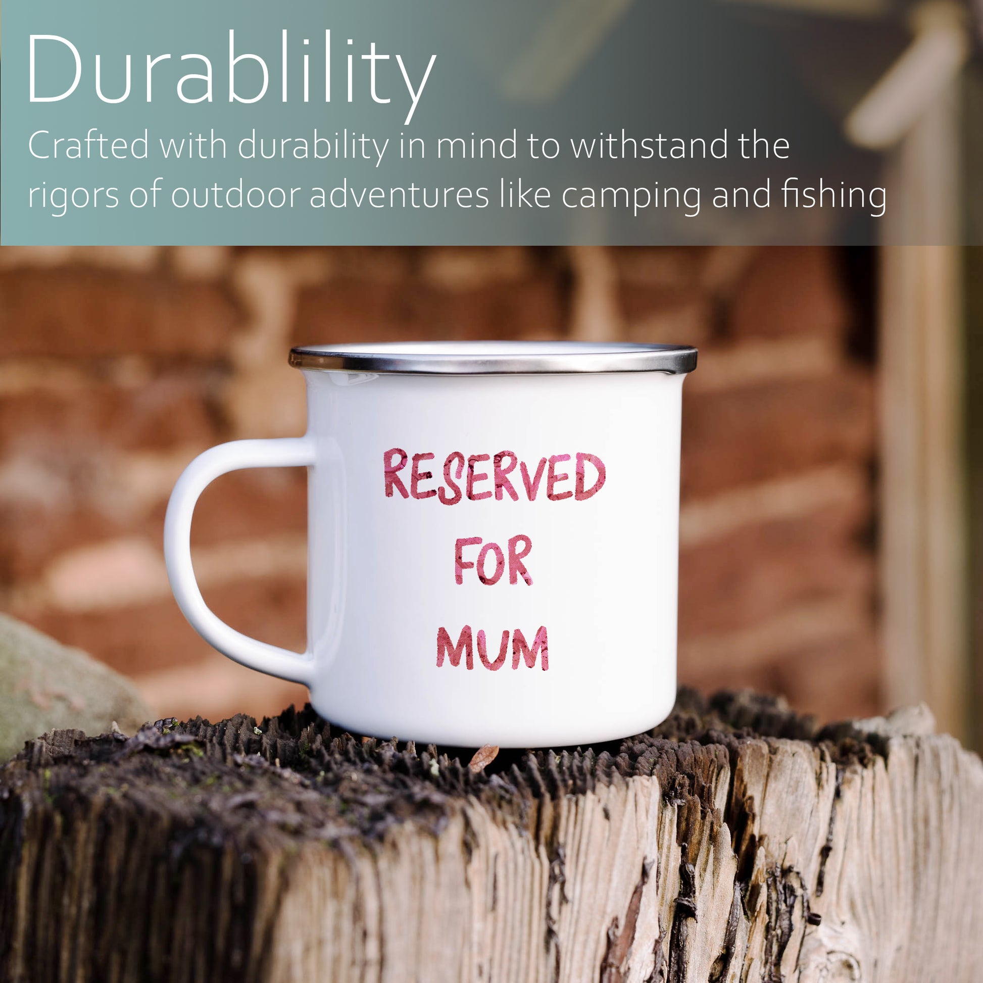 Reserved for Mum | Enamel mug-Enamel mug-Adnil Creations