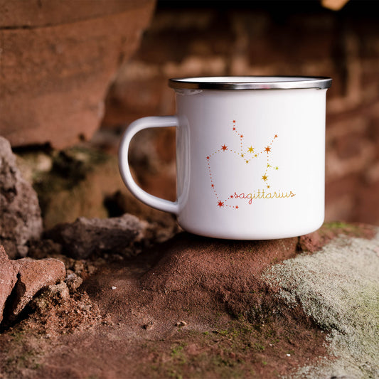 Sagittarius Constellation | Enamel mug-Enamel mug-Adnil Creations