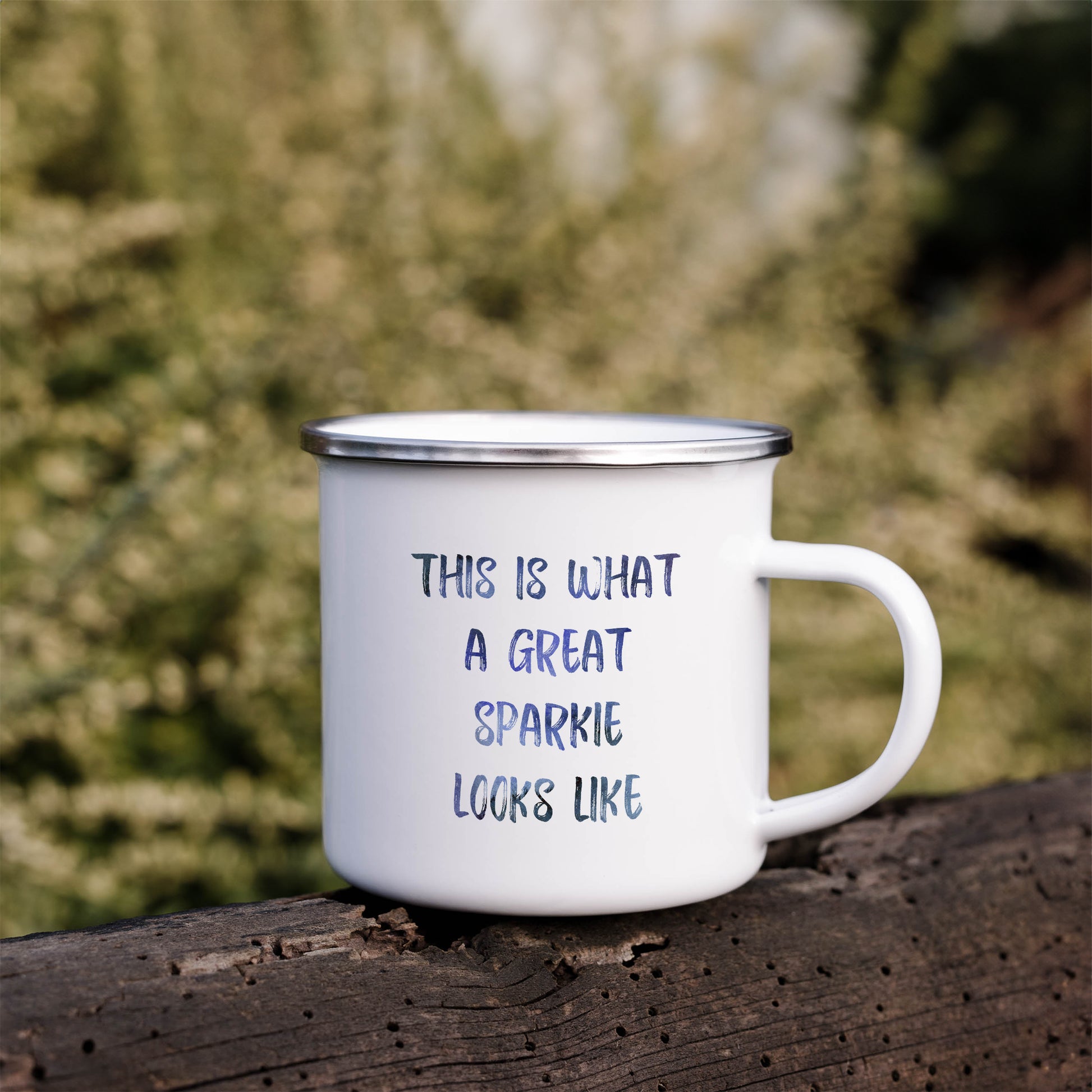 This is what a great **personalised job** looks like | Enamel mug-Enamel mug-Adnil Creations