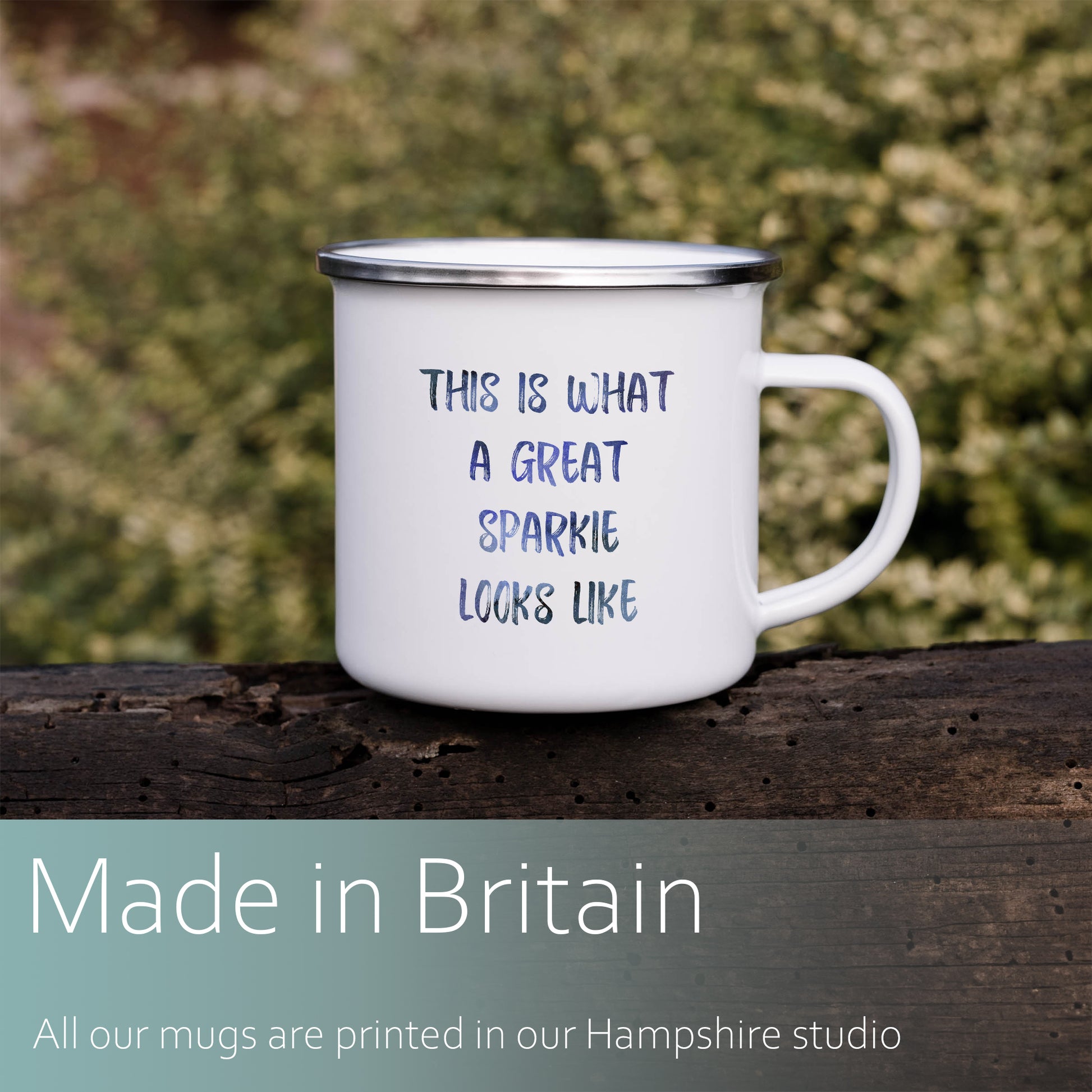 This is what a great **personalised job** looks like | Enamel mug-Enamel mug-Adnil Creations