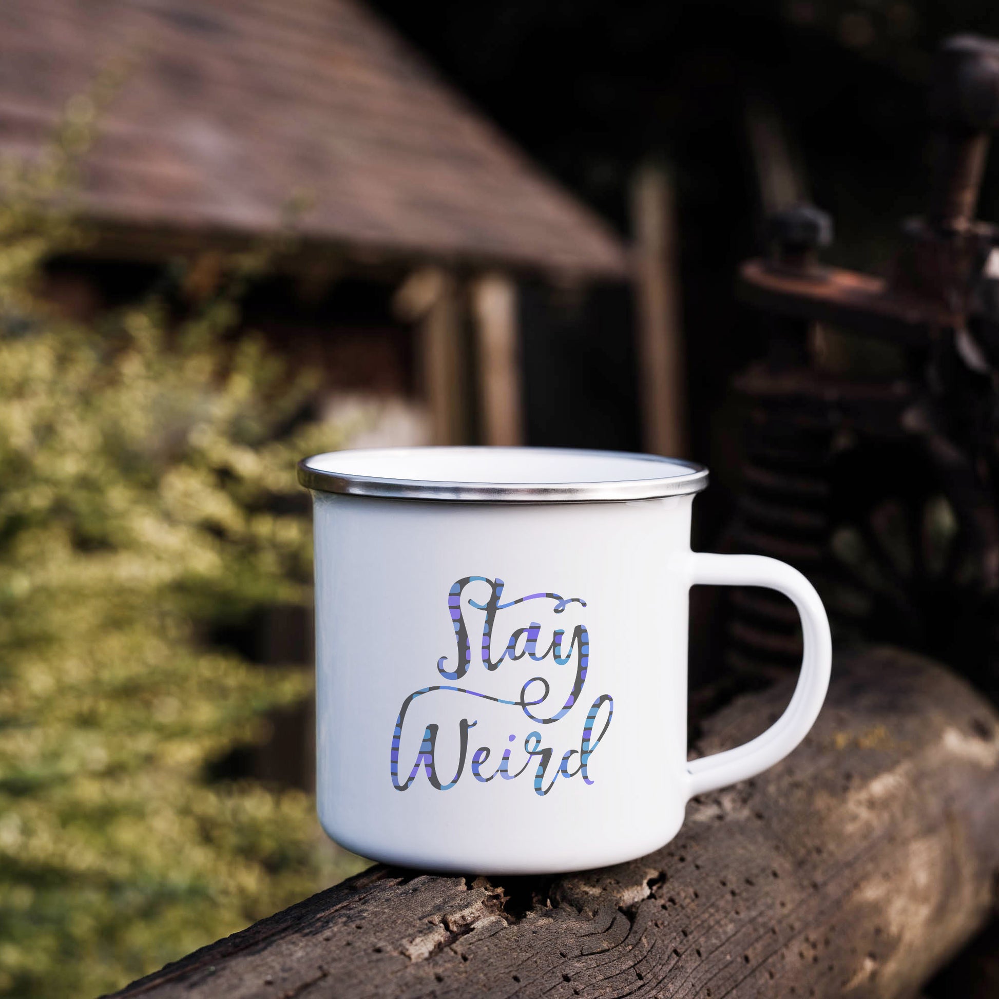 Stay weird | Enamel mug-Enamel mug-Adnil Creations