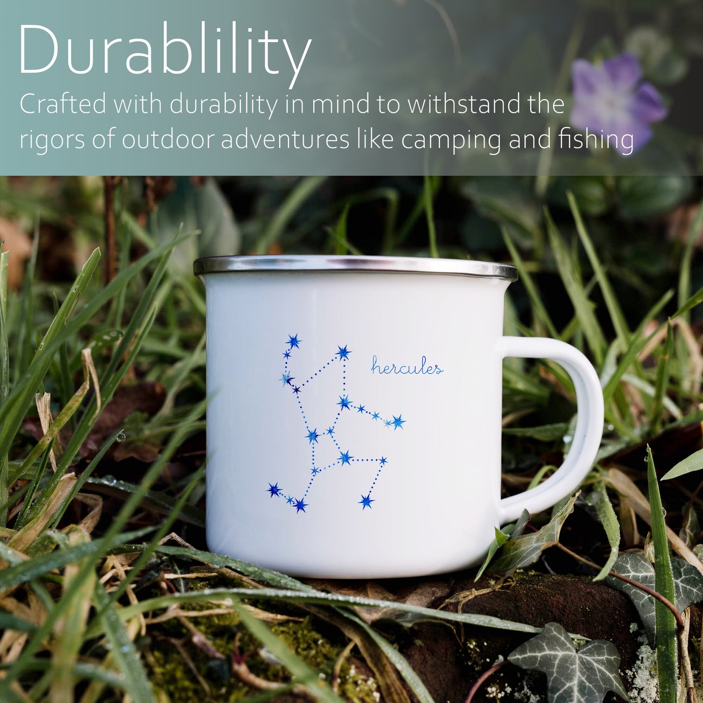 Hercules Constellation | Enamel mug-Enamel mug-Adnil Creations