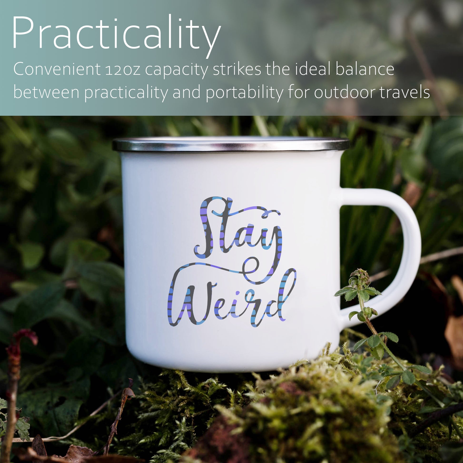 Stay weird | Enamel mug-Enamel mug-Adnil Creations