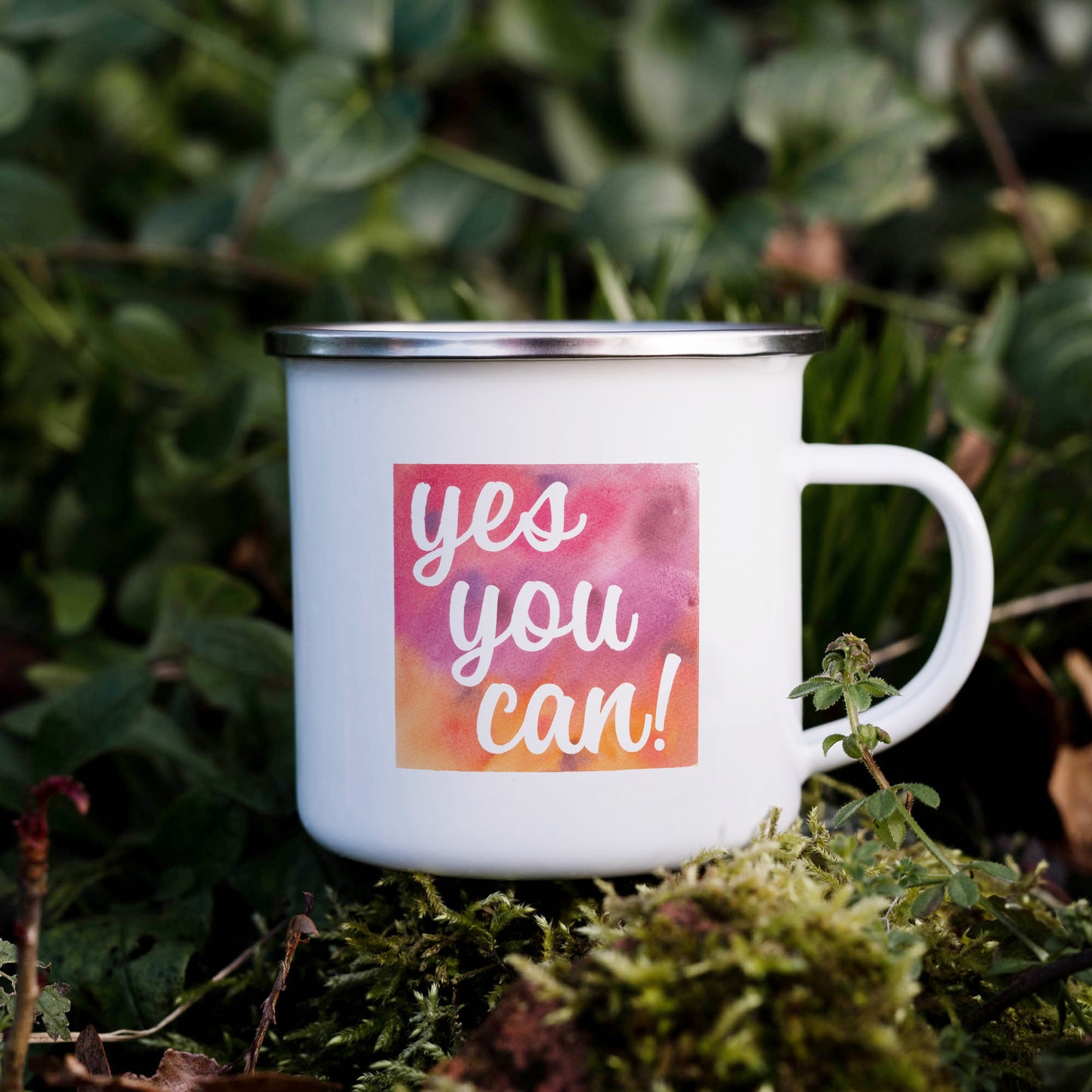 Yes you can | Enamel mug-Enamel mug-Adnil Creations