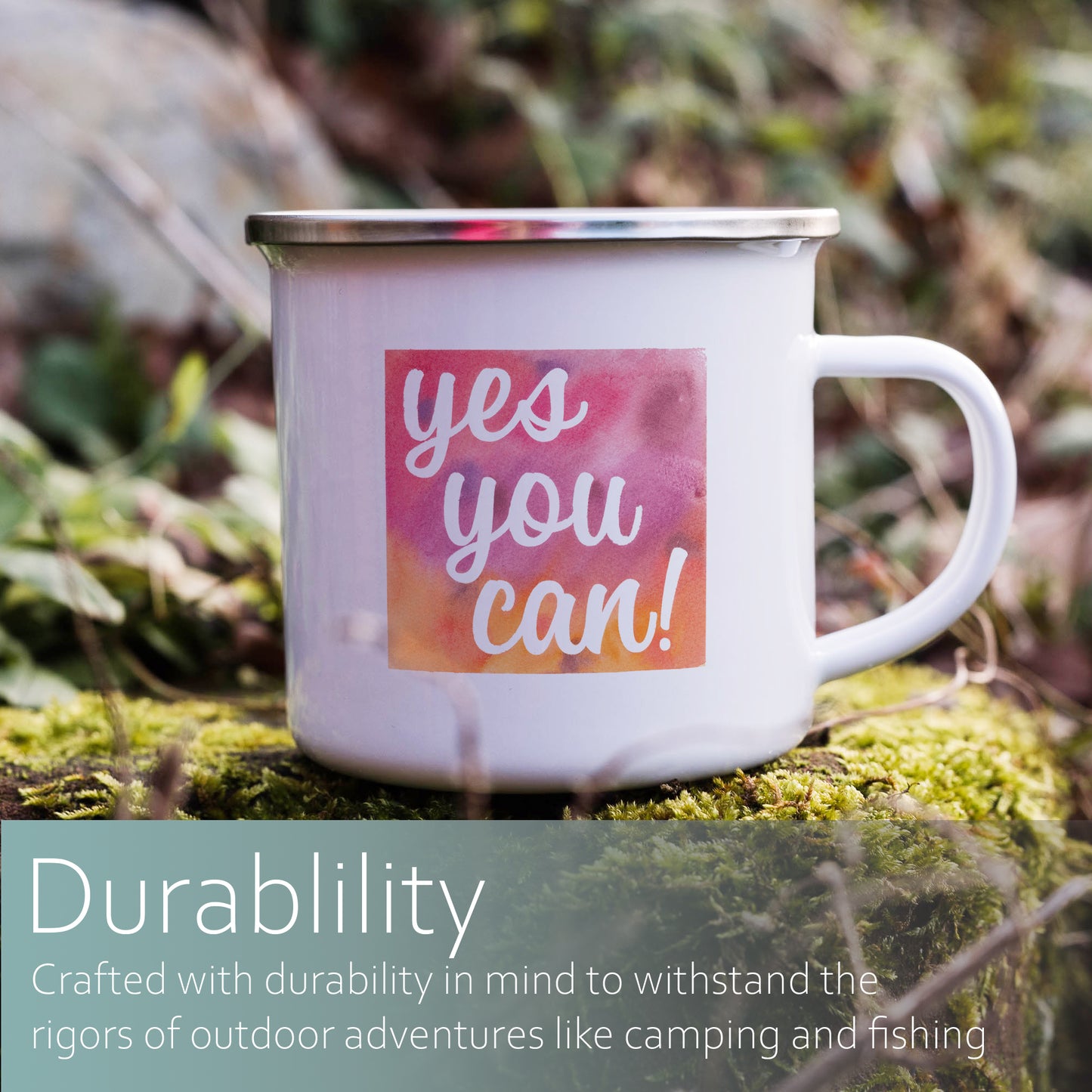 Yes you can | Enamel mug-Enamel mug-Adnil Creations