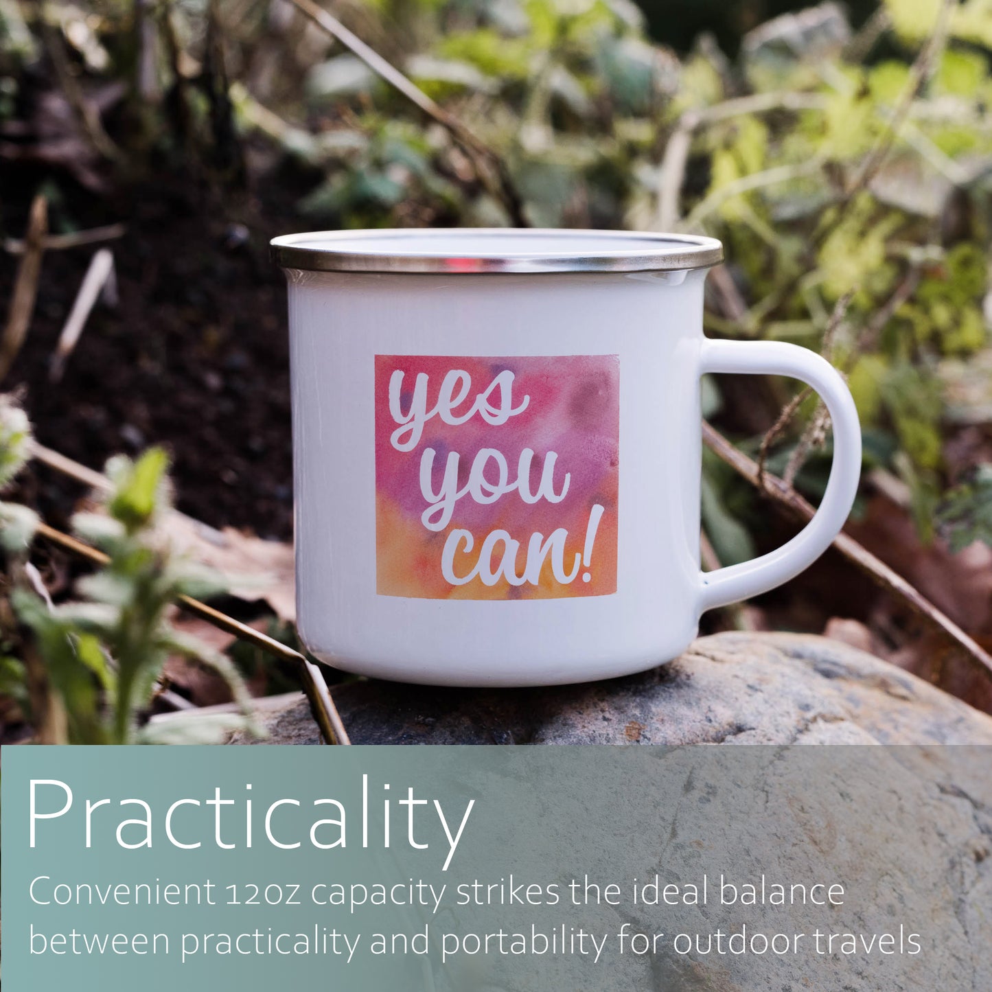 Yes you can | Enamel mug-Enamel mug-Adnil Creations