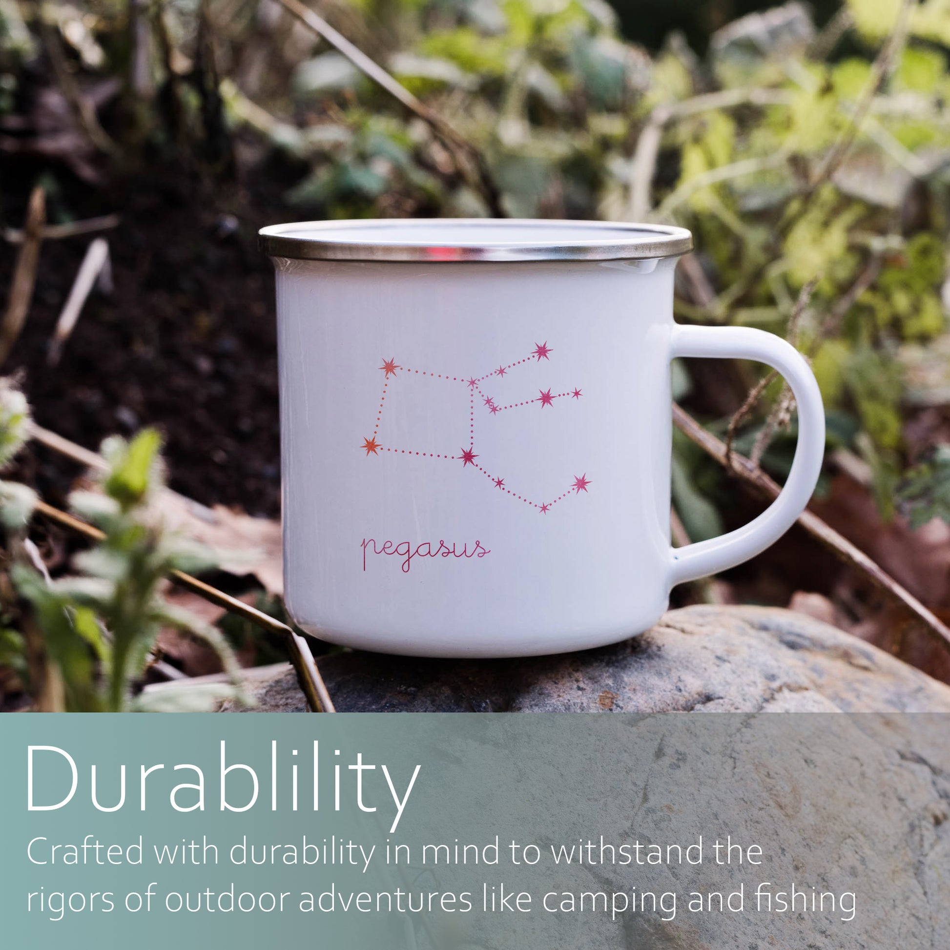 Pegasus Constellation | Enamel mug-Enamel mug-Adnil Creations