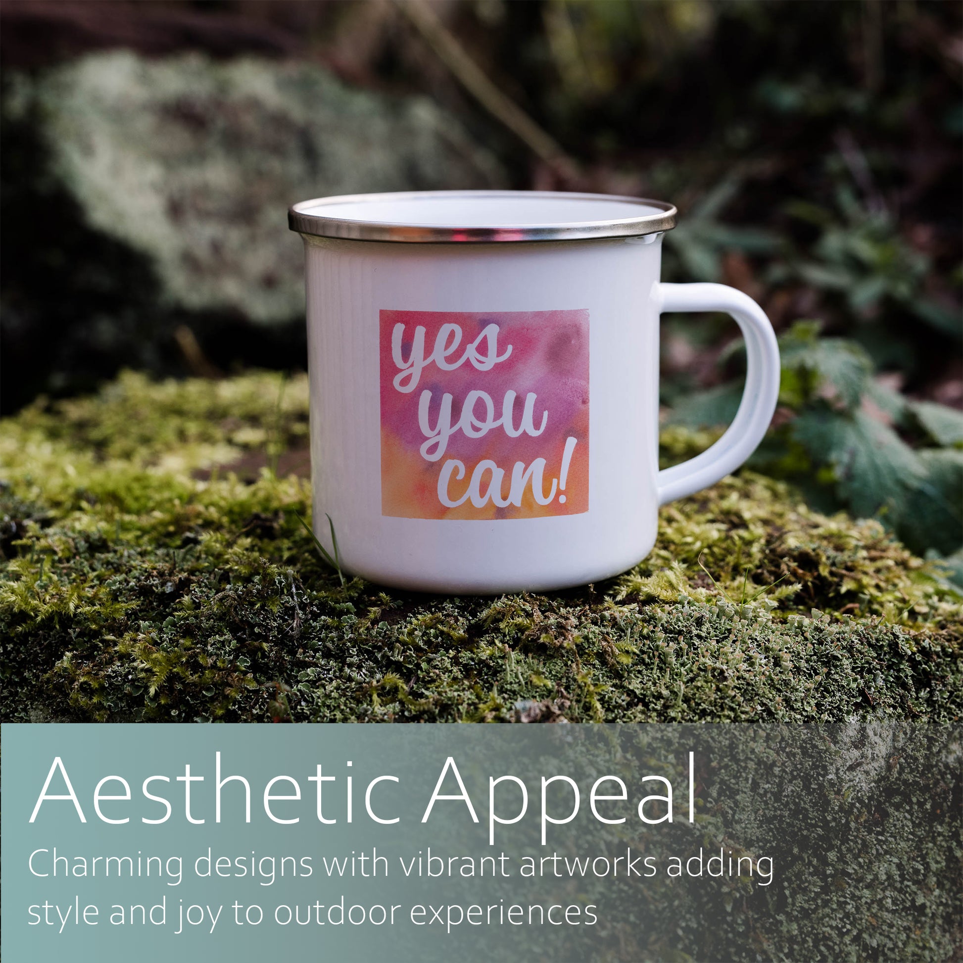 Yes you can | Enamel mug-Enamel mug-Adnil Creations