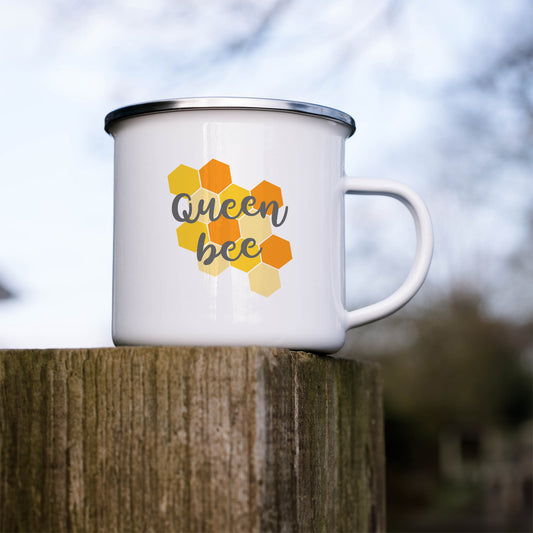 Queen Bee | Enamel mug