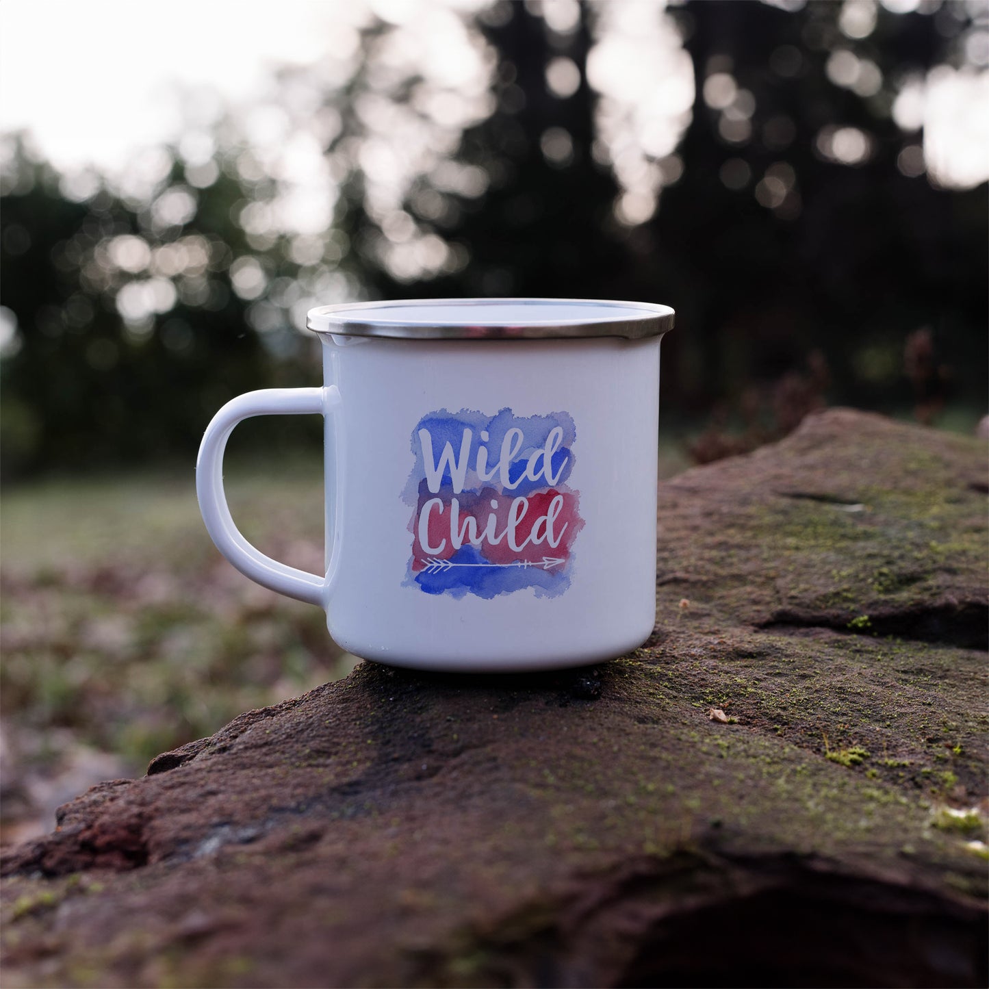 Wild Child | Enamel mug-Enamel mug-Adnil Creations