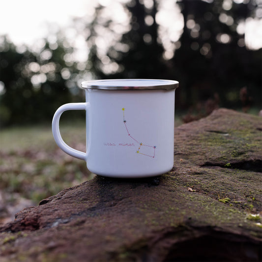 Ursa minor constellation | Enamel mug-Enamel mug-Adnil Creations